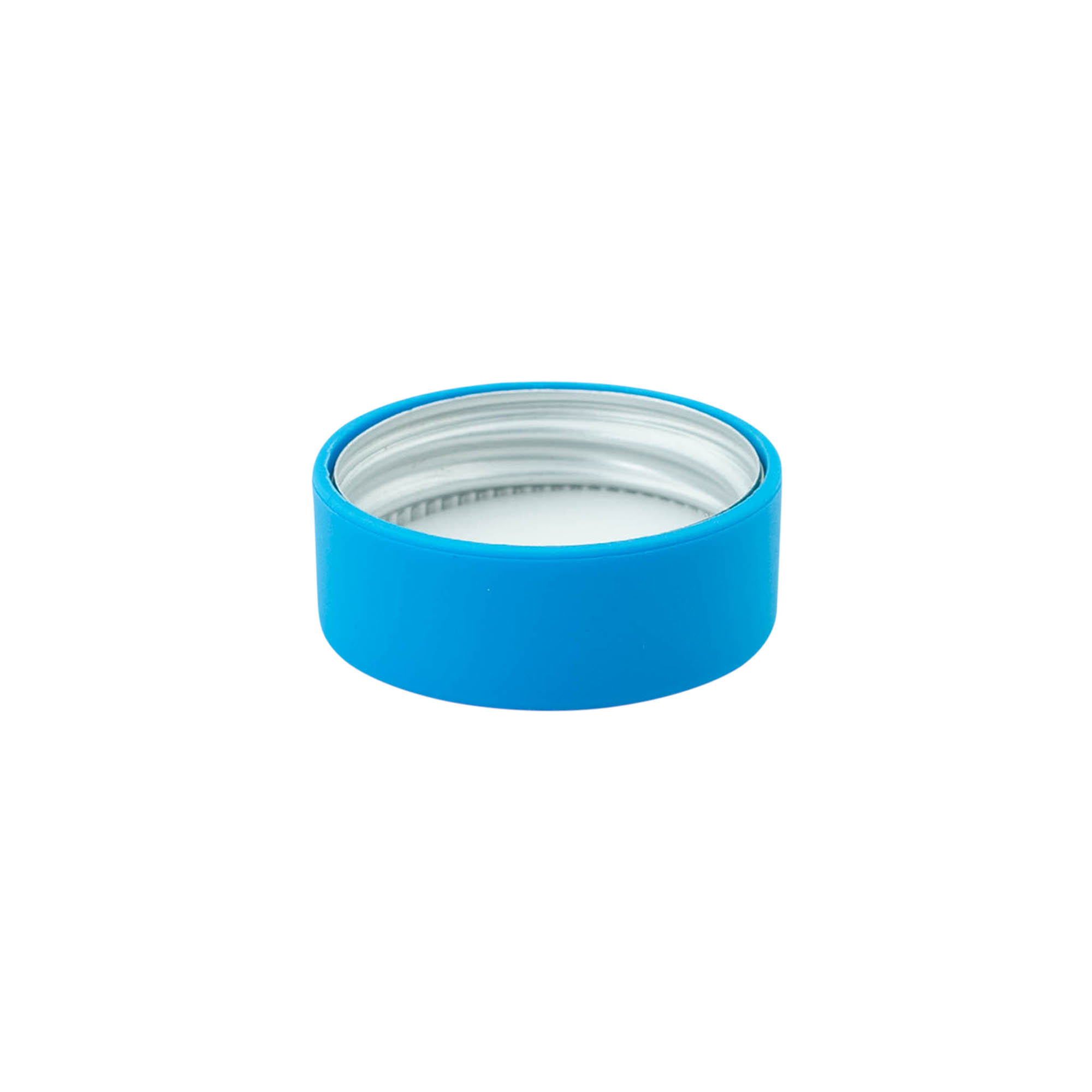 Screw cap, ABS plastic, aqua blue, for opening: GPI 33/400