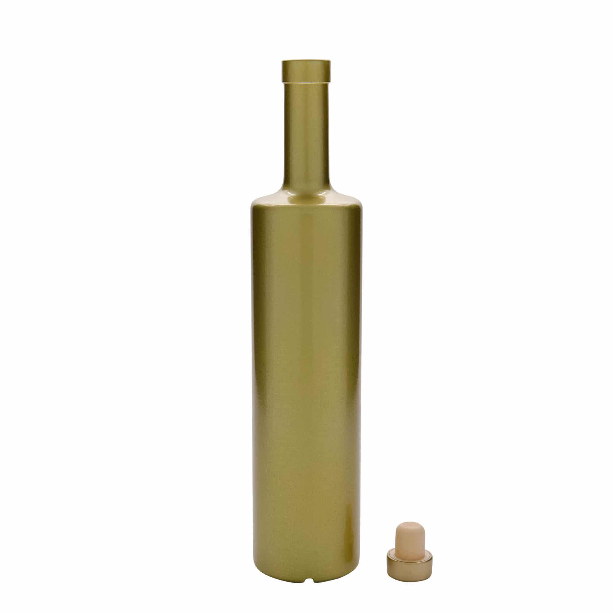 700 ml glass bottle 'Centurio', gold, closure: cork