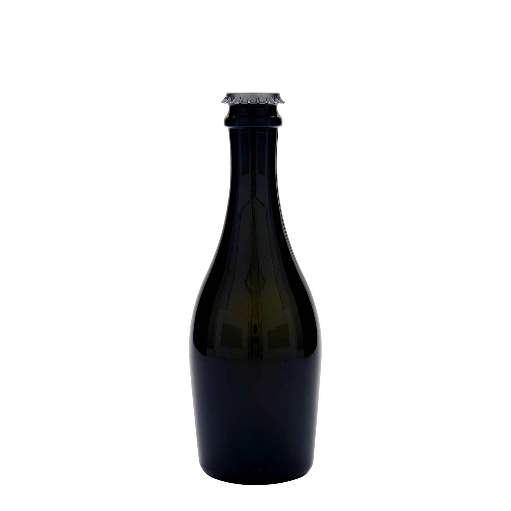 330 ml champagne bottle 'Carmen', glass, antique green, closure: crown caps