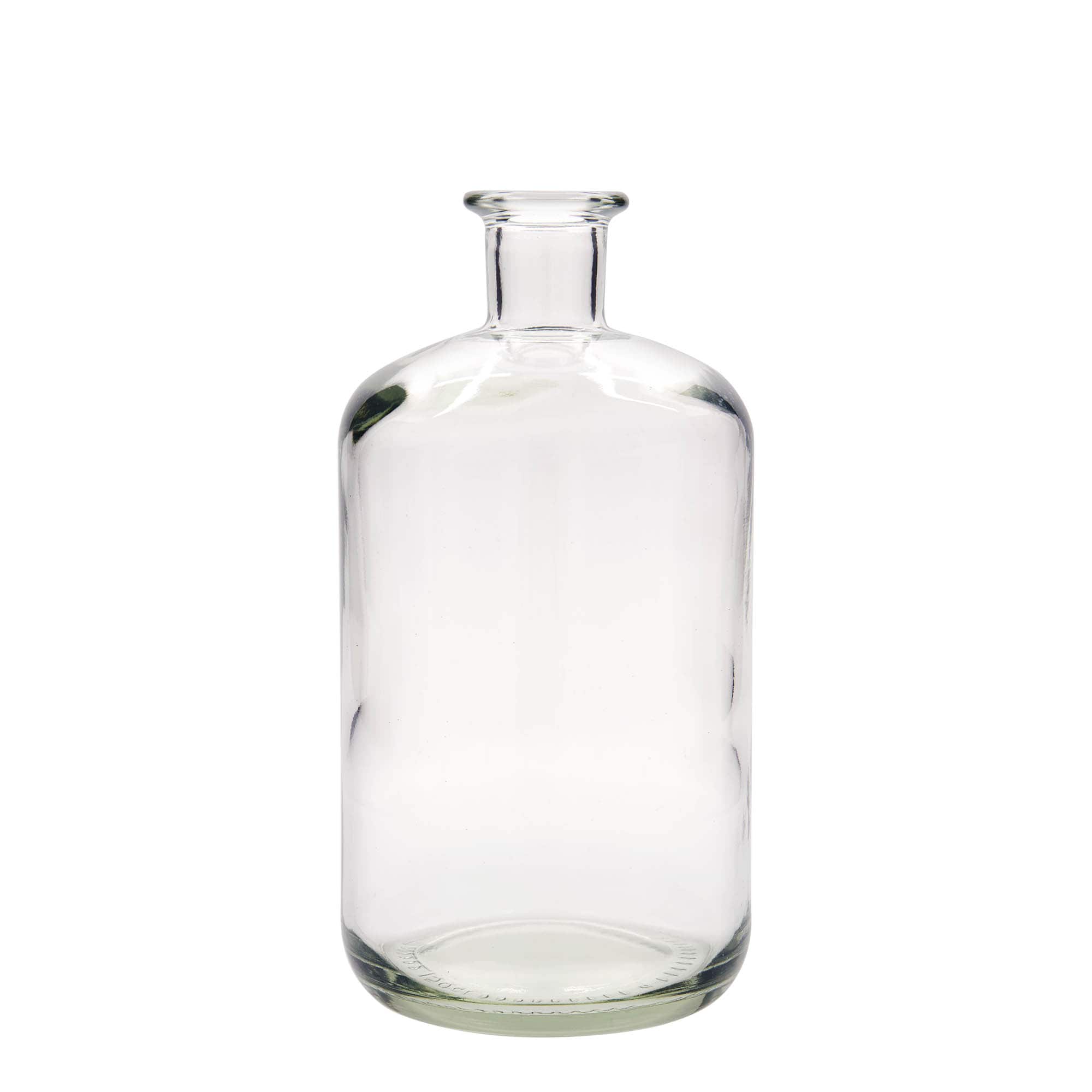 1,500 ml glass apothecary bottle, closure: cork