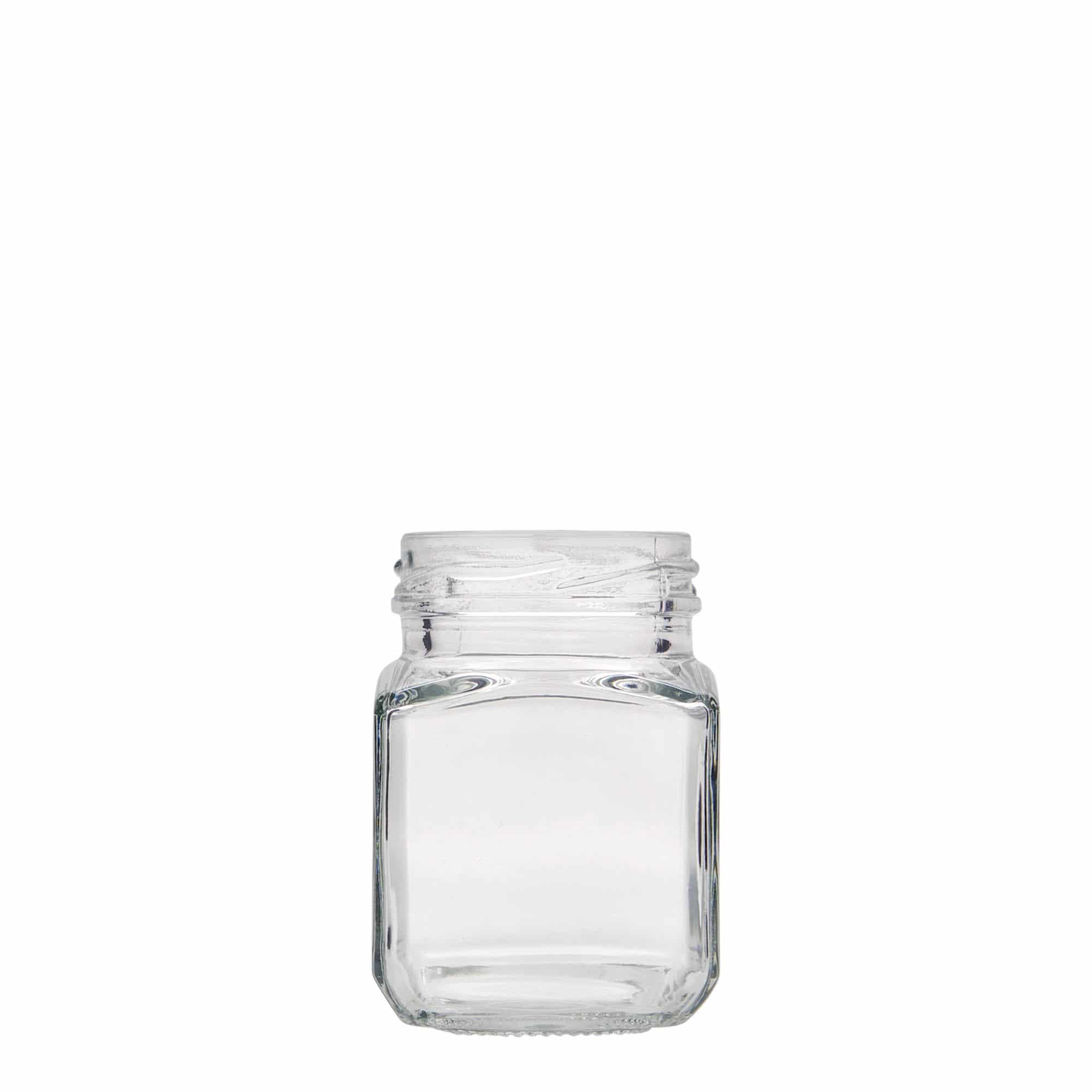 106 ml square jar, closure: twist off (TO 48)