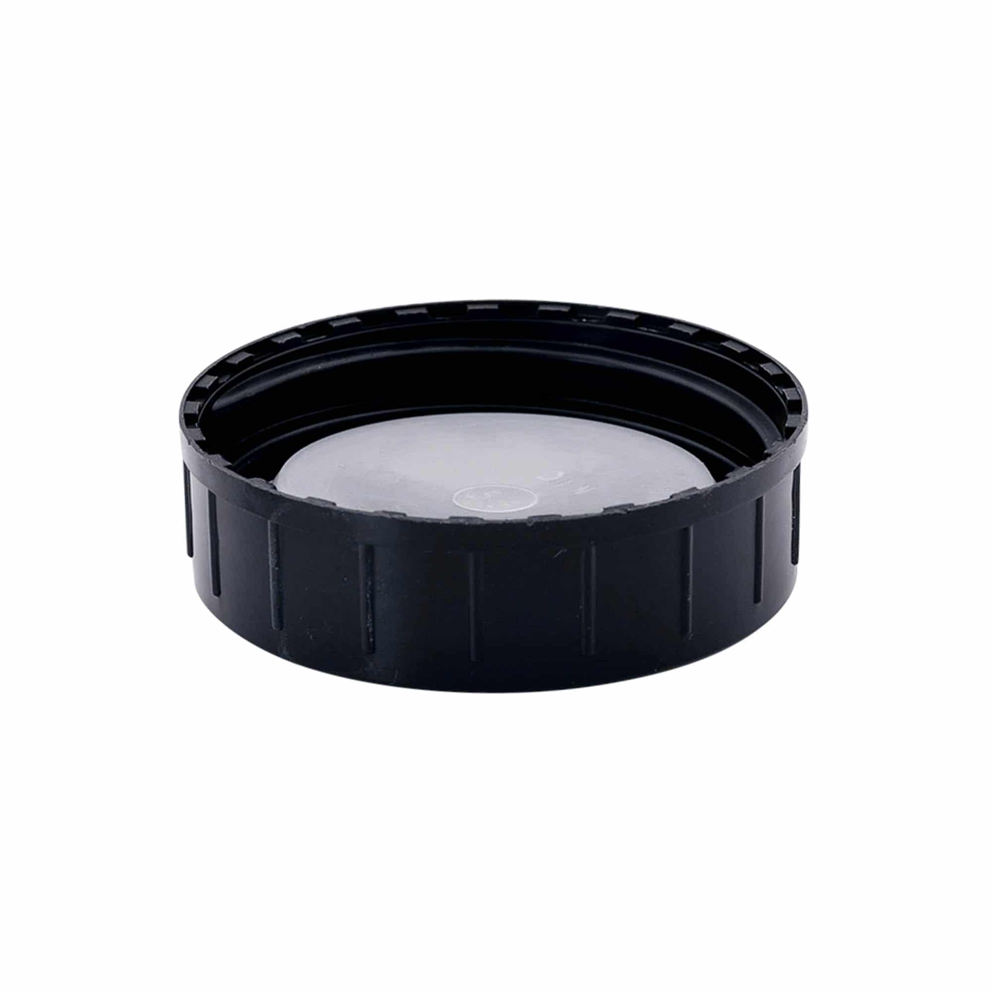 Screw cap, PP plastic, black, for opening: DIN 55