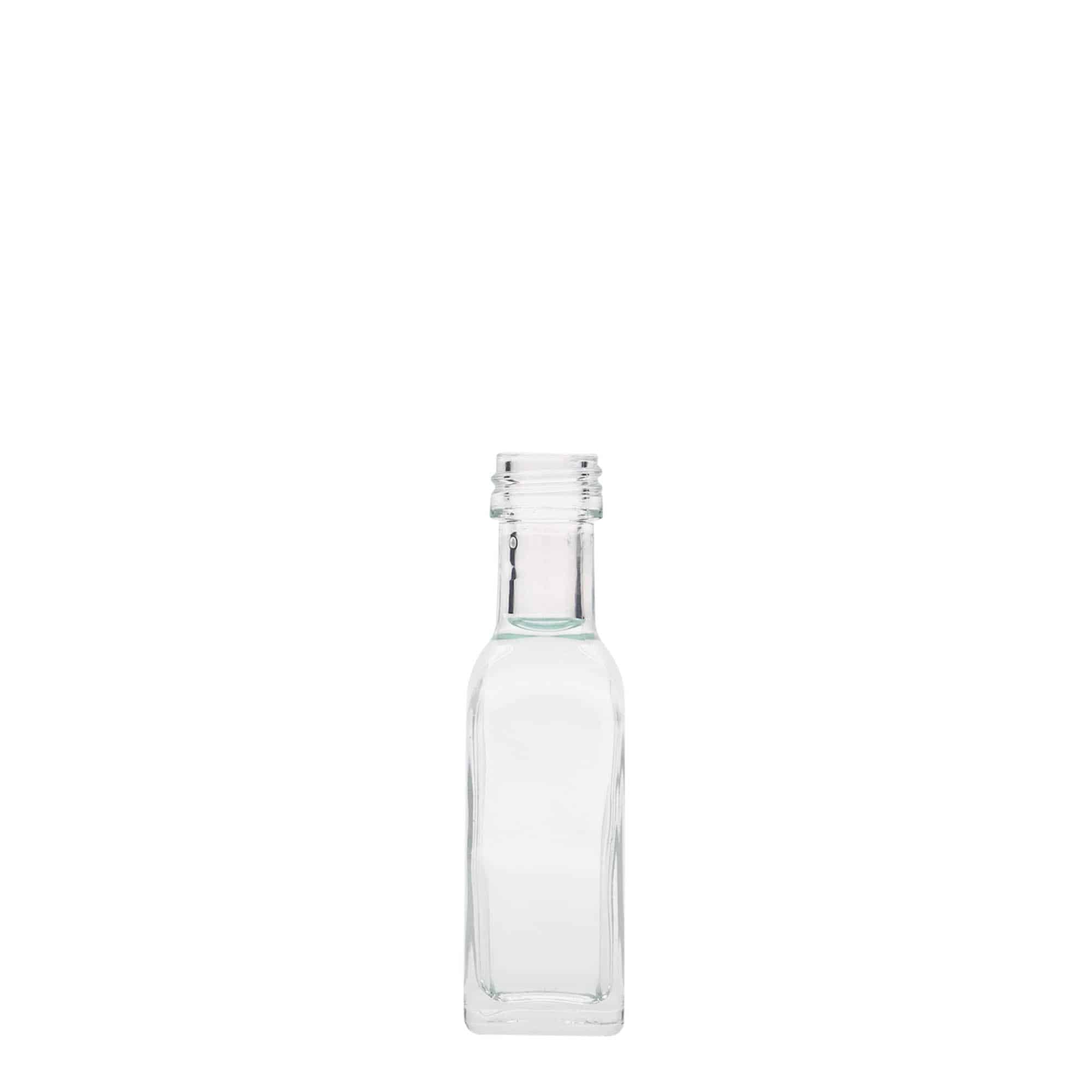 20 ml glass bottle 'Marasca', square, closure: PP 18