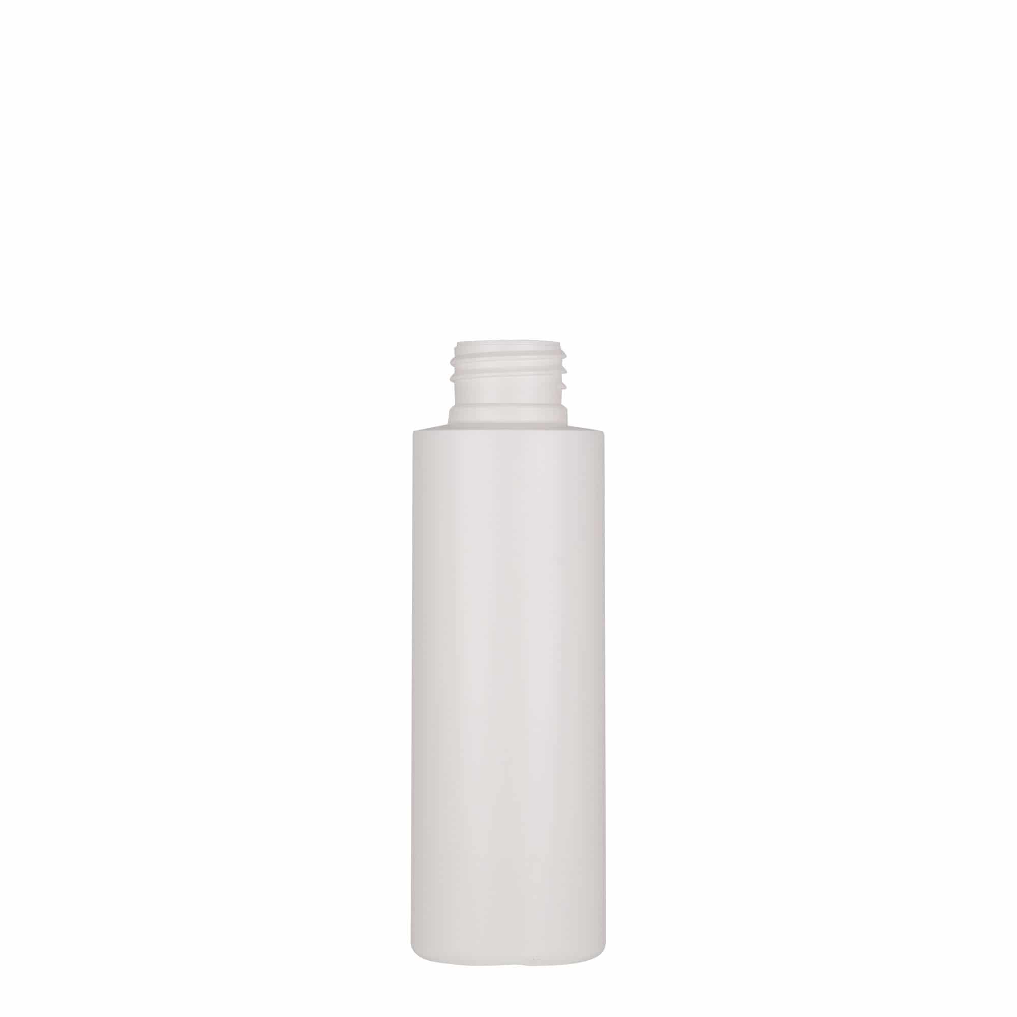 100 ml plastic bottle 'Pipe', green HDPE, white, closure: GPI 24/410