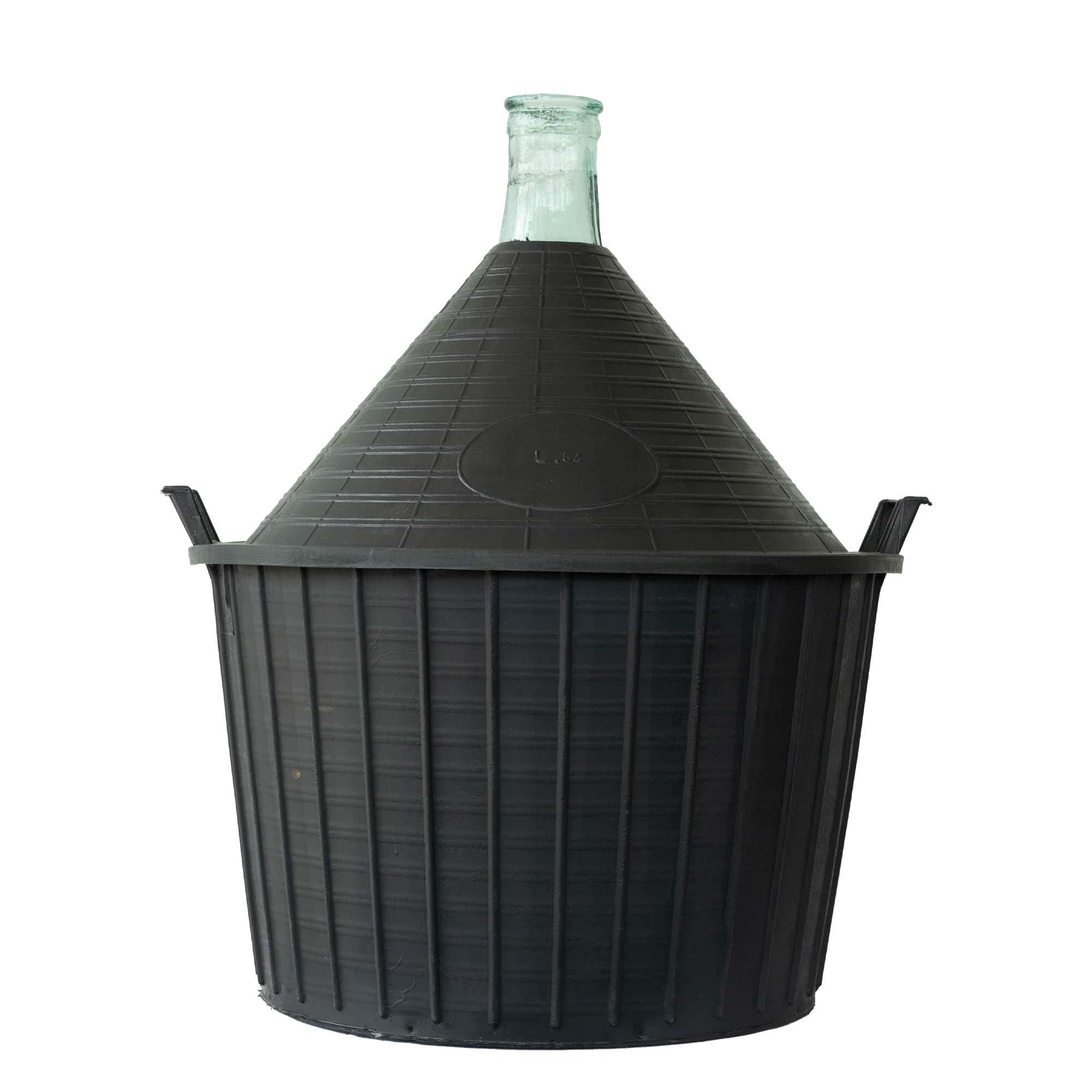 54 l narrow neck carboy, glass, closure: slip lid