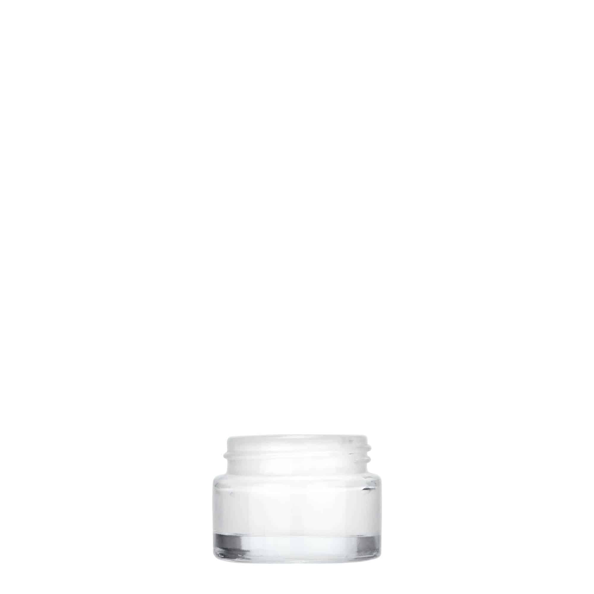 5 ml cosmetic jar 'Beauty', glass, closure: screw cap