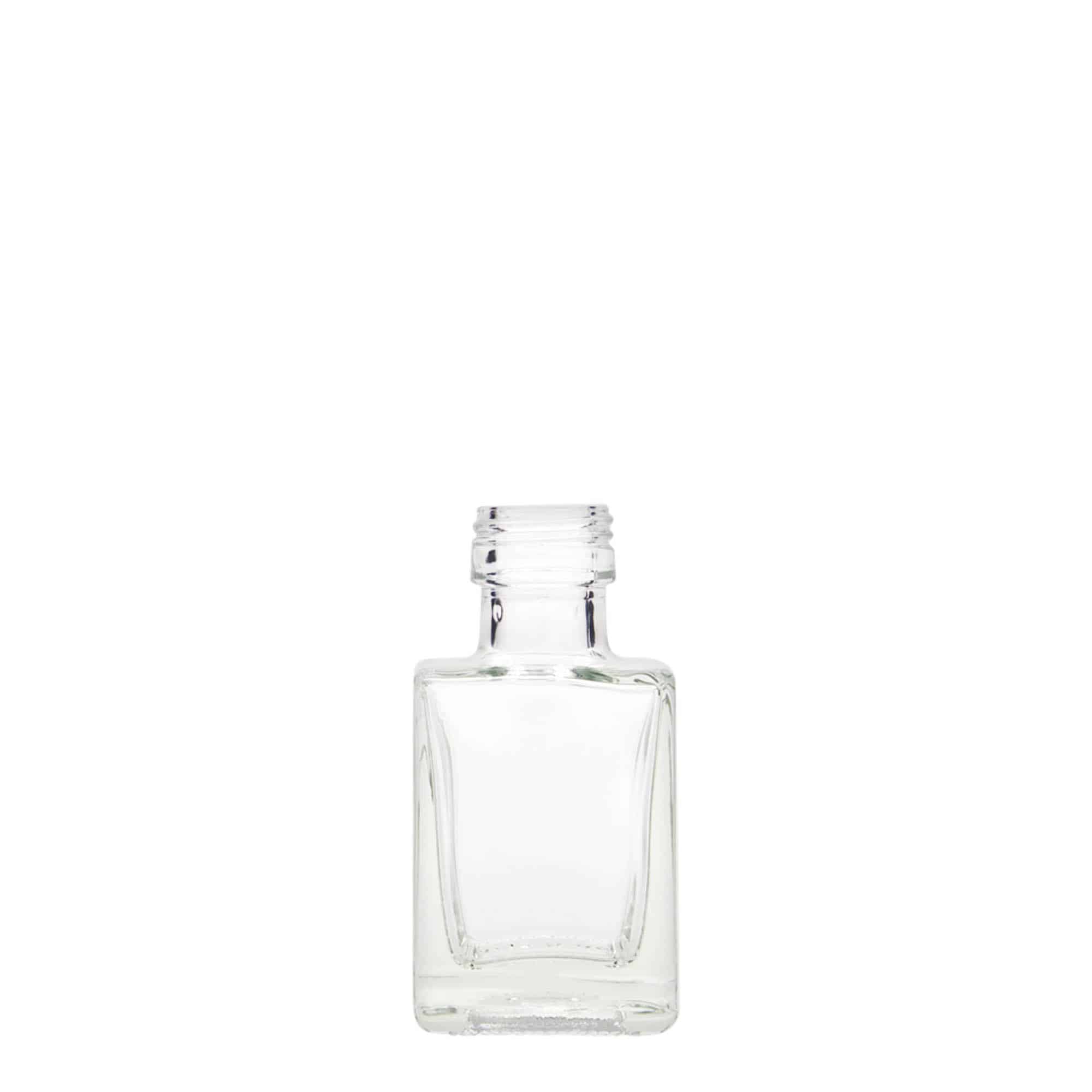 50 ml glass bottle 'Cube', square, closure: PP 24