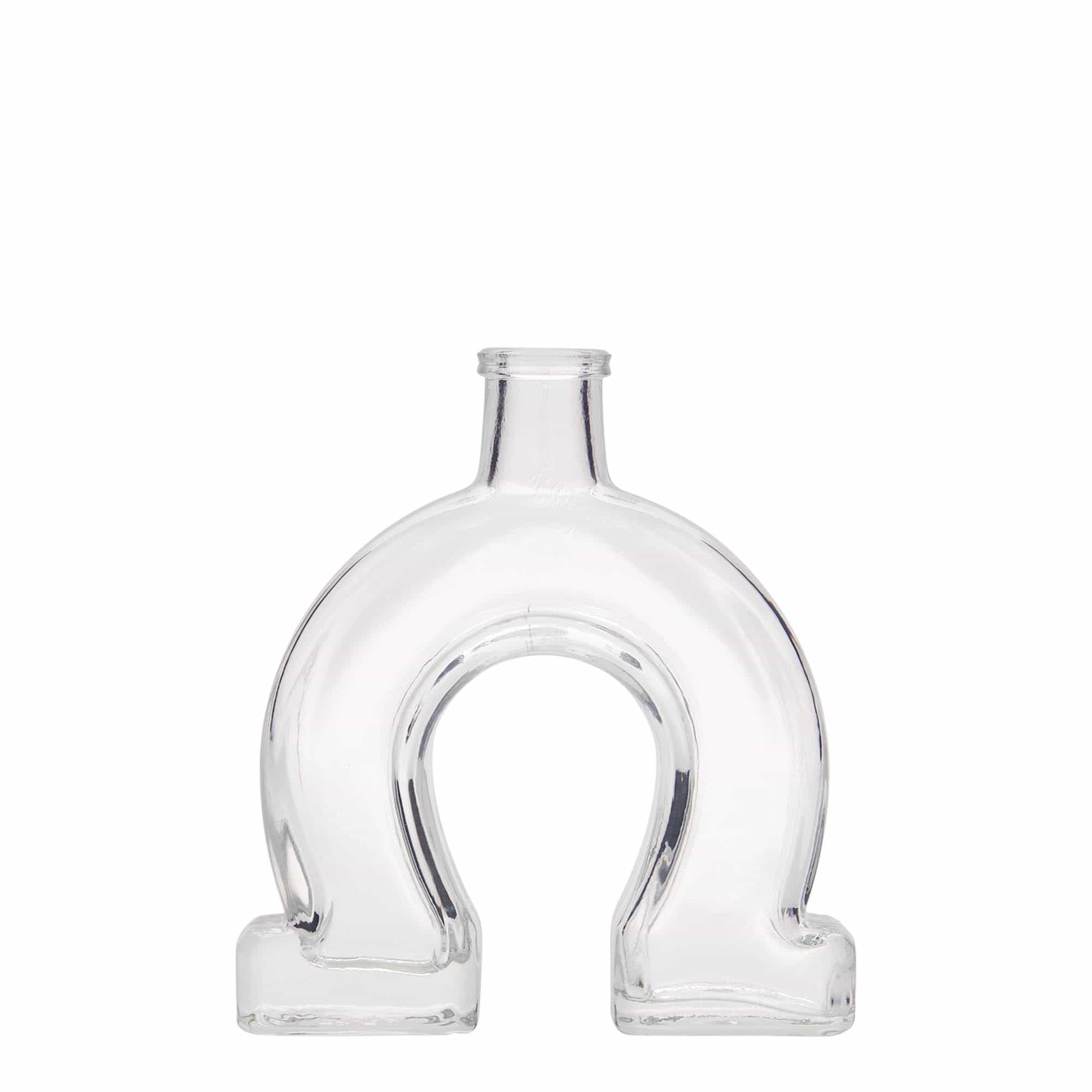 100 ml glass bottle 'Horseshoe', closure: cork