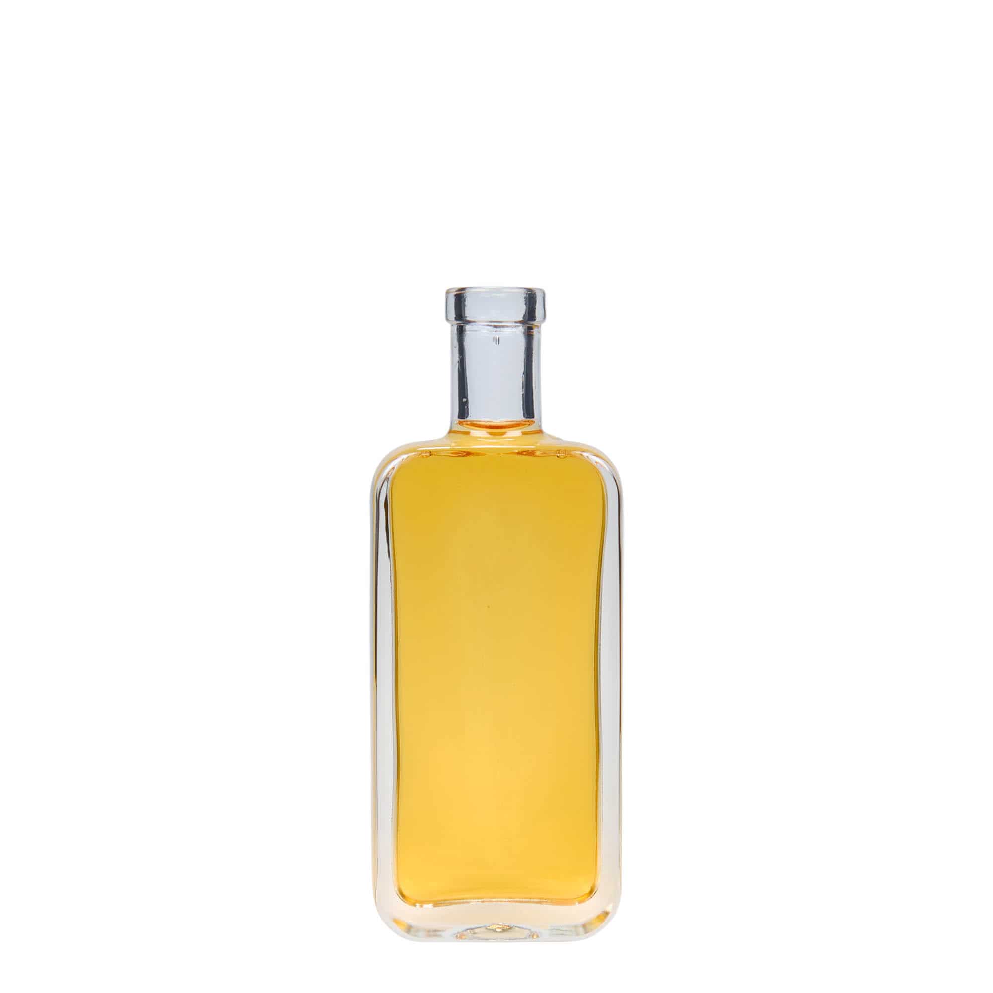 100 ml glass bottle 'Nice', rectangular, closure: cork