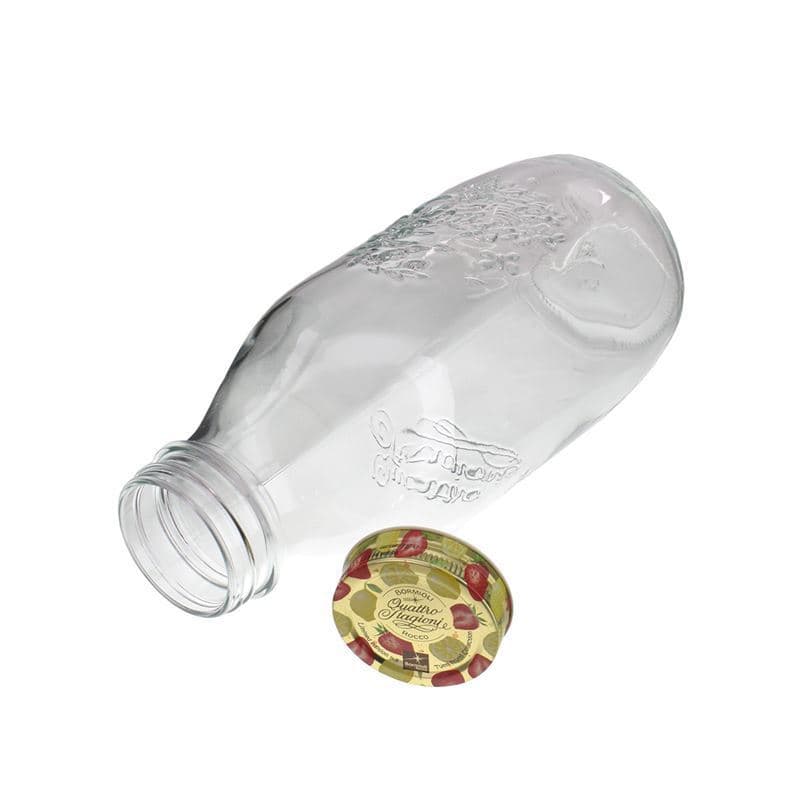 1,000 ml glass bottle 'Quattro Stagioni Frutti', closure: screw cap