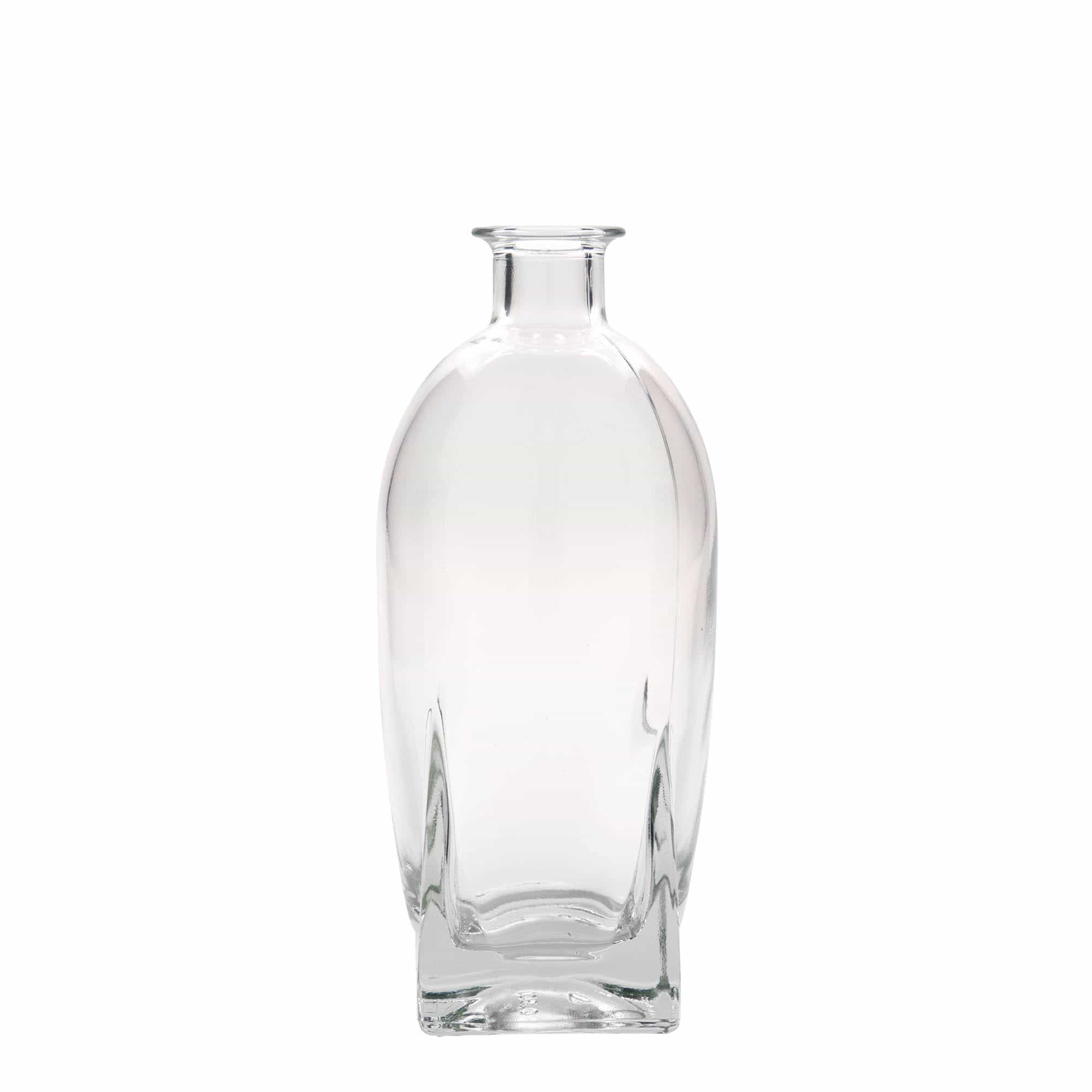 500 ml glass bottle 'Zino', square, closure: cork