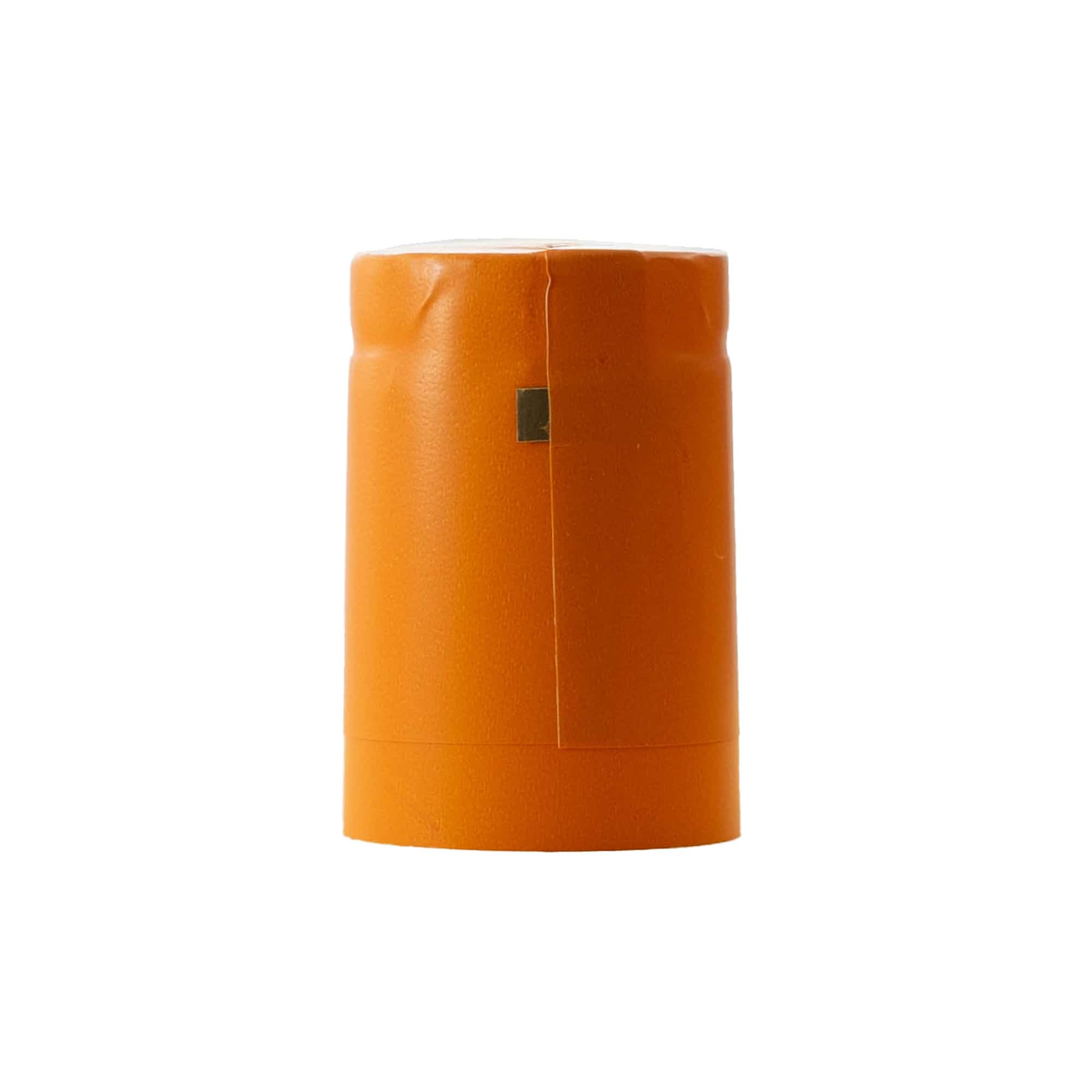 Heat shrink capsule 32x41, PVC plastic, orange