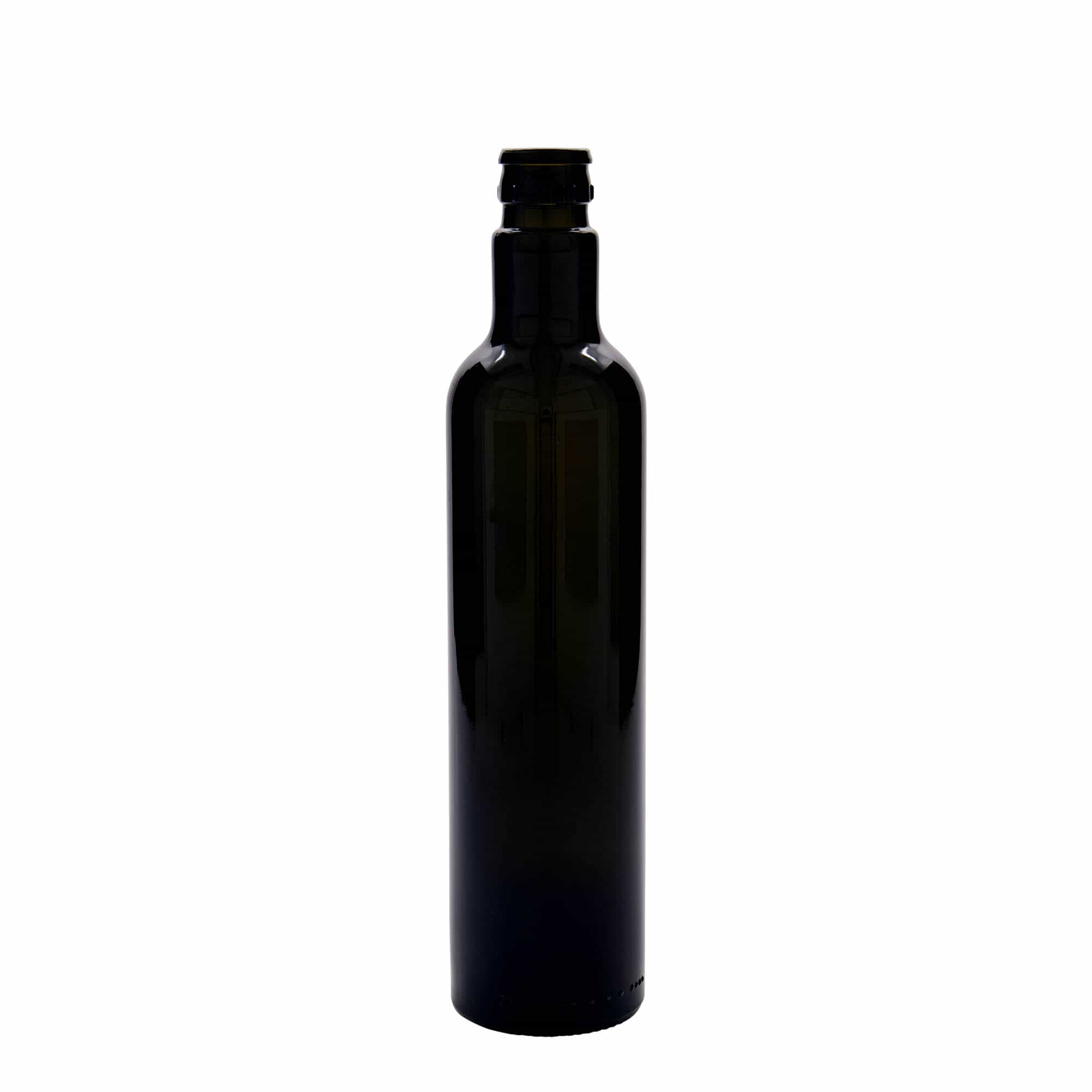 500 ml oil/vinegar bottle 'Willy New', glass, antique green, closure: DOP