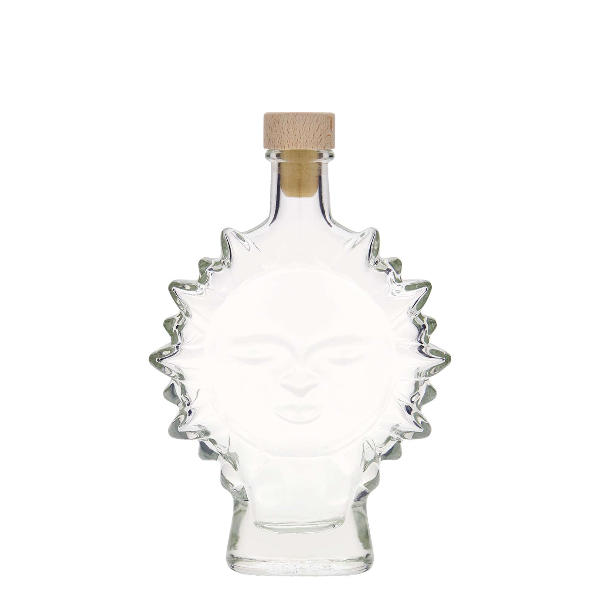 200 ml glass bottle 'Sun', closure: cork