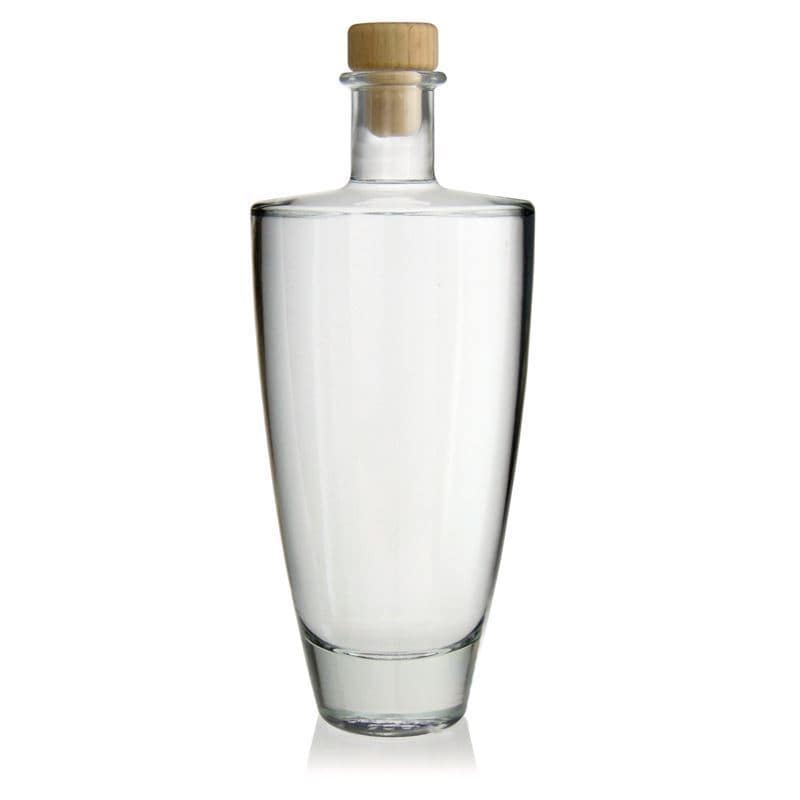 500 ml glass bottle 'Vanessa', oval, closure: cork