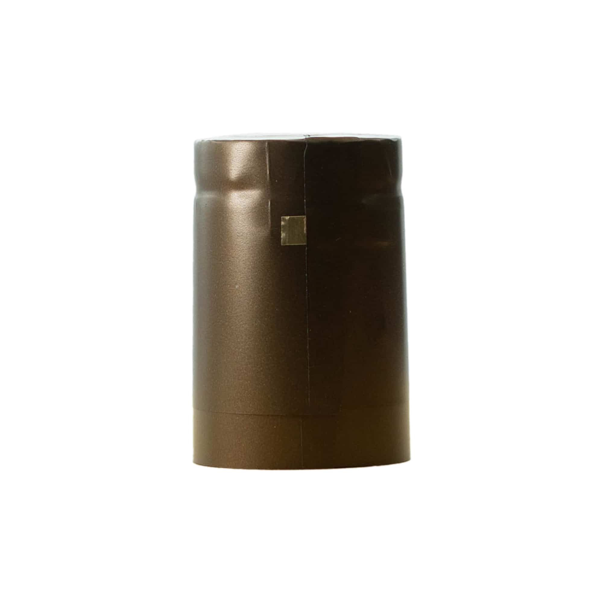 Heat shrink capsule 32x41, PVC plastic, gold coin