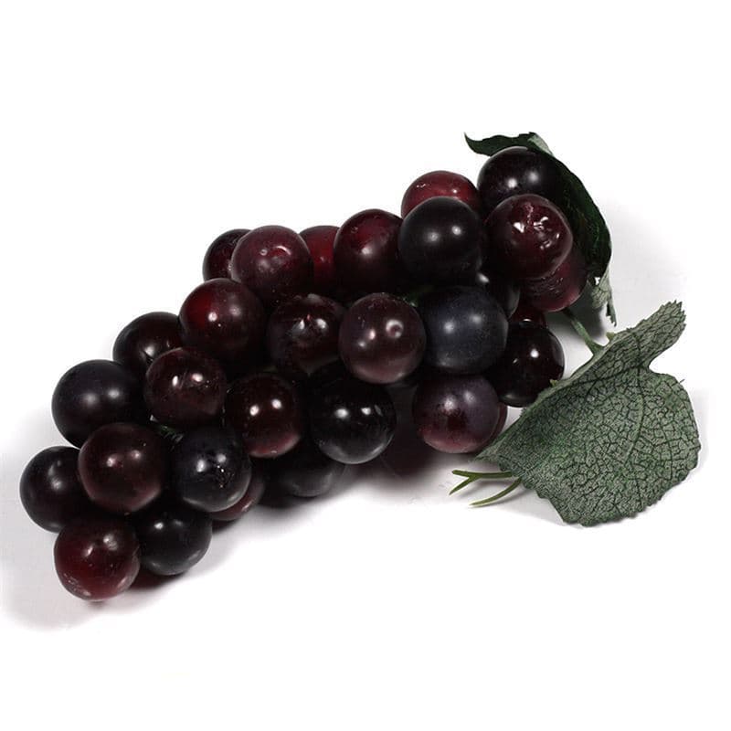 Plastic grapes, black
