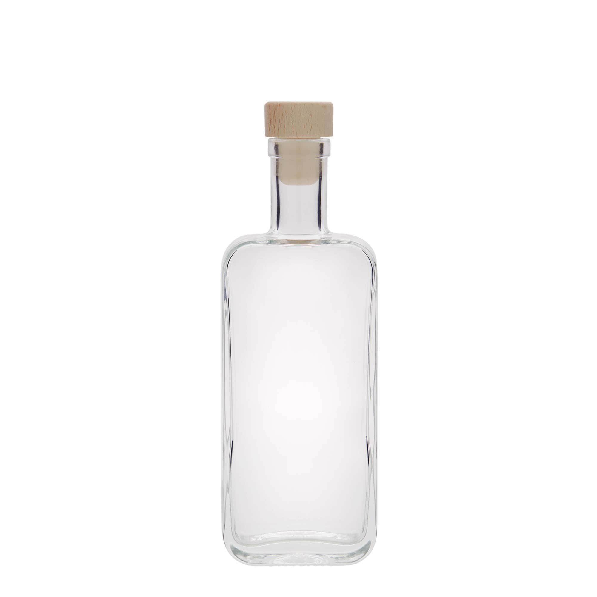 200 ml glass bottle 'Nice', rectangular, closure: cork