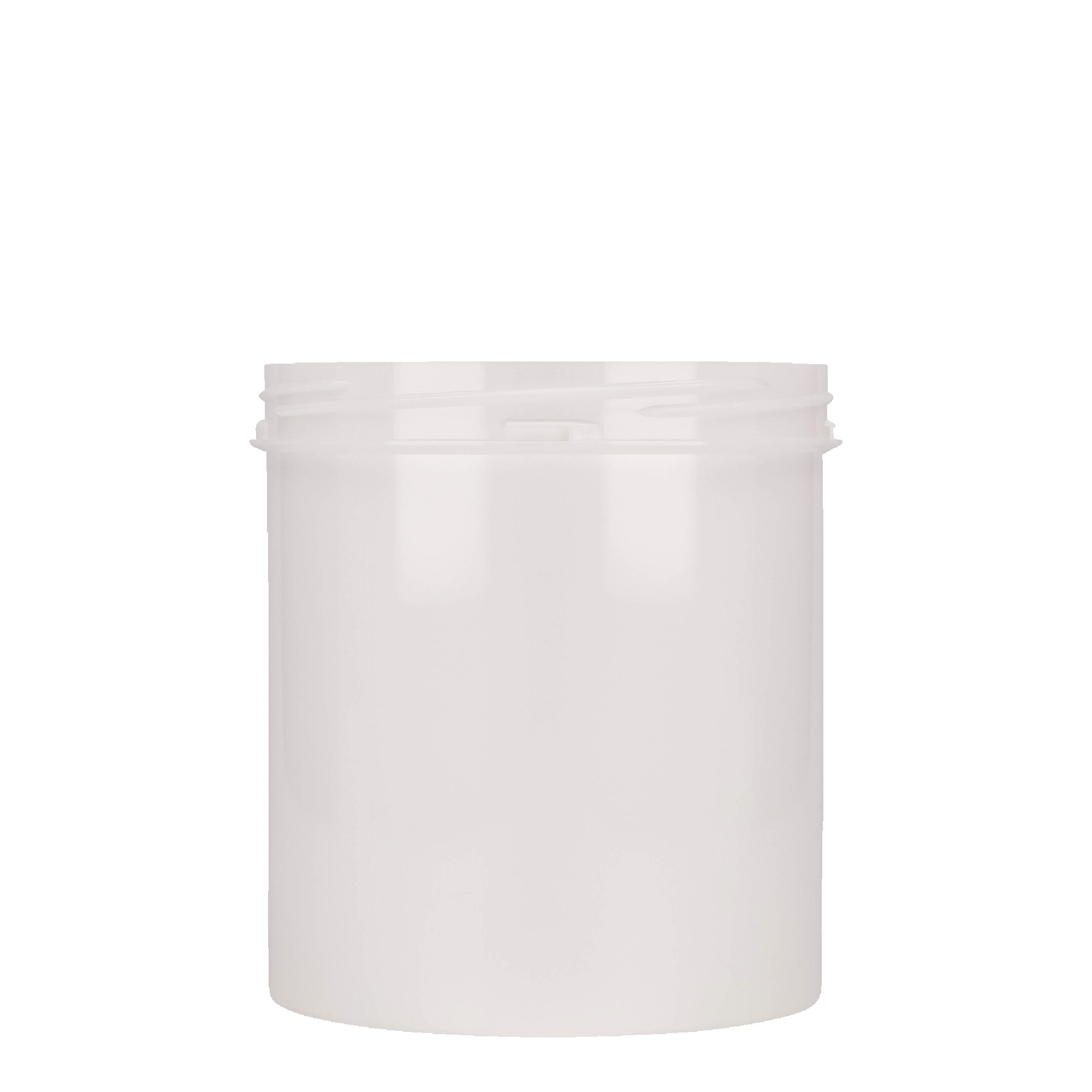 1,000 ml plastic jar 'Securilock', PP, white, closure: screw cap