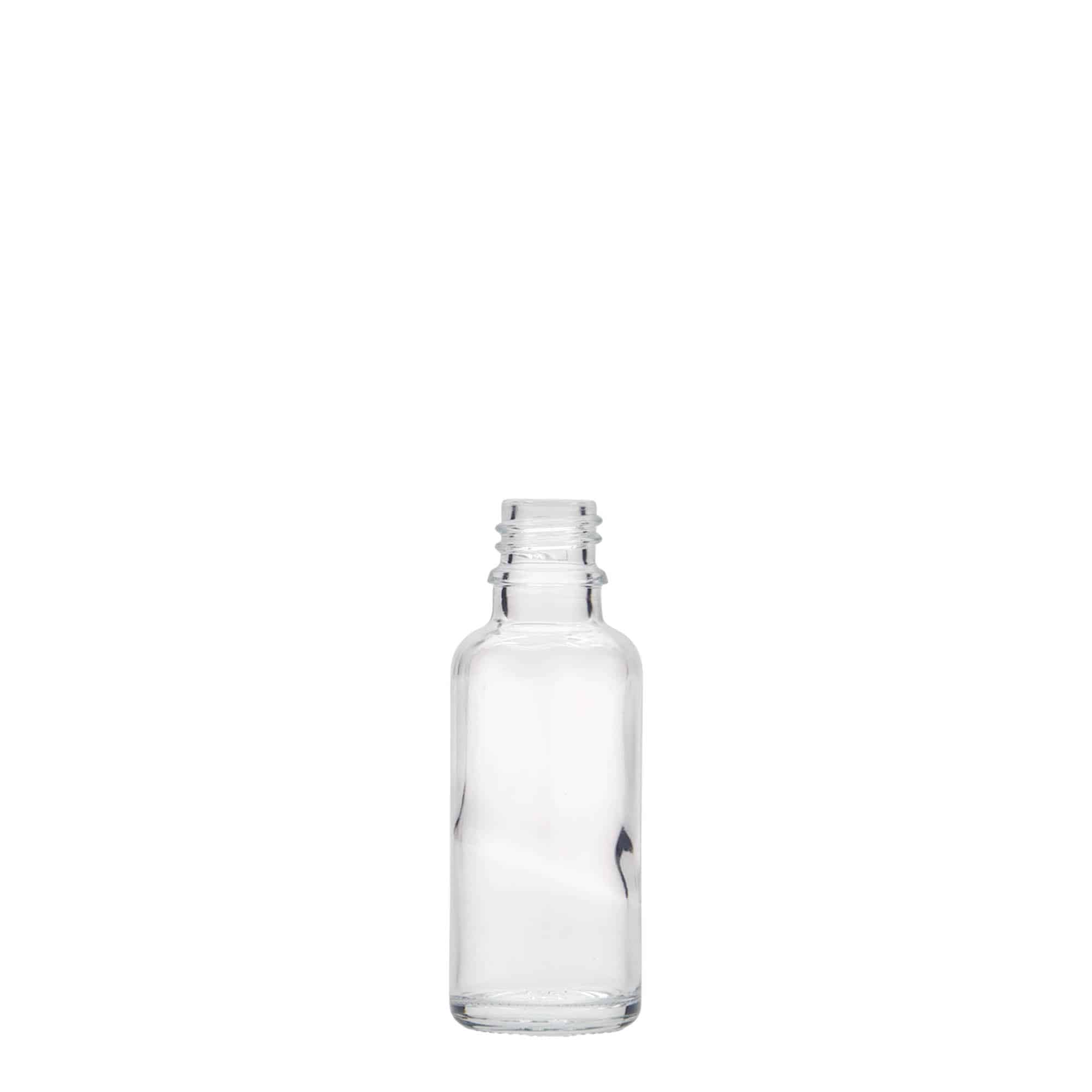 30 ml medicine bottle, glass, closure: DIN 18