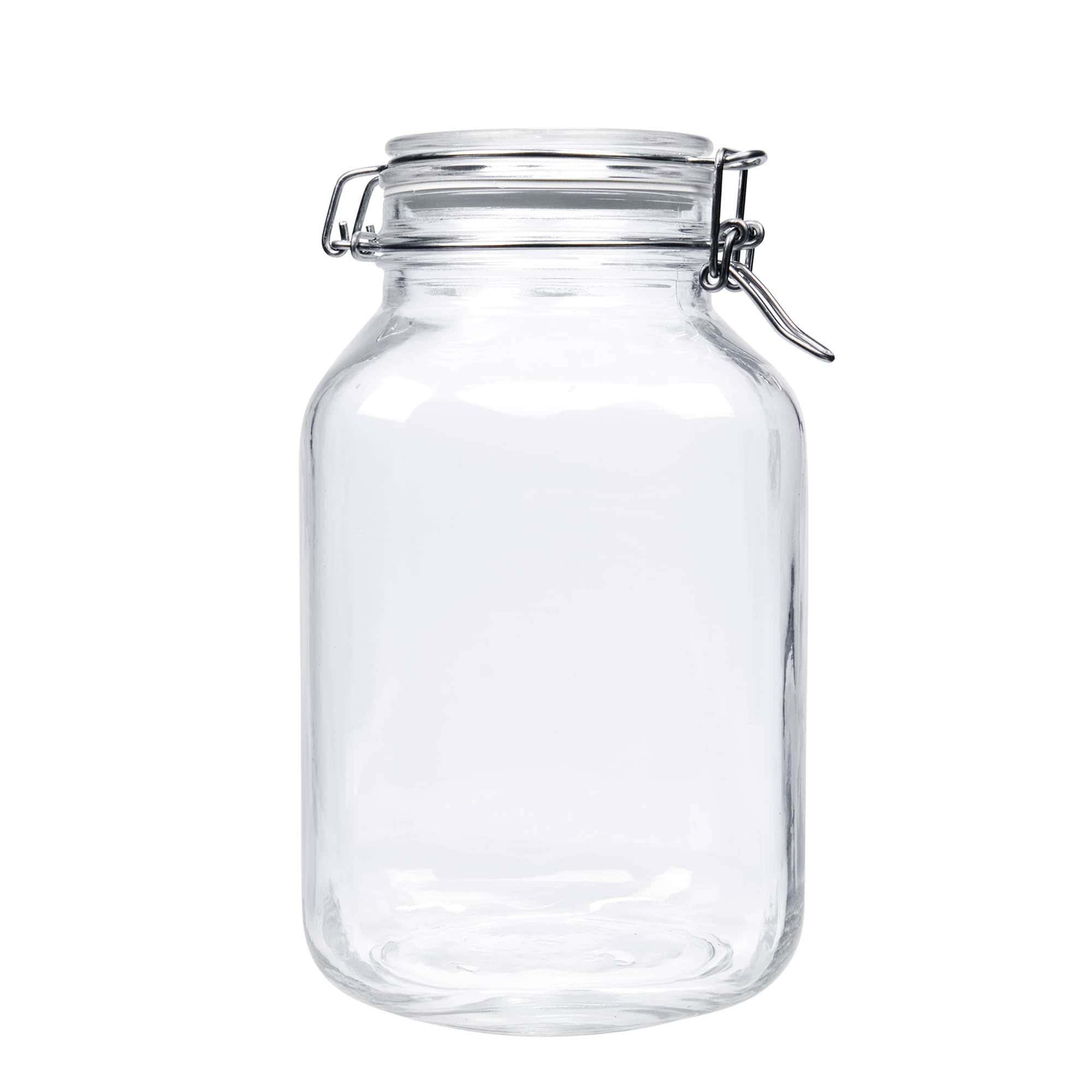 3,000 ml clip top jar 'Fido', square, closure: clip top