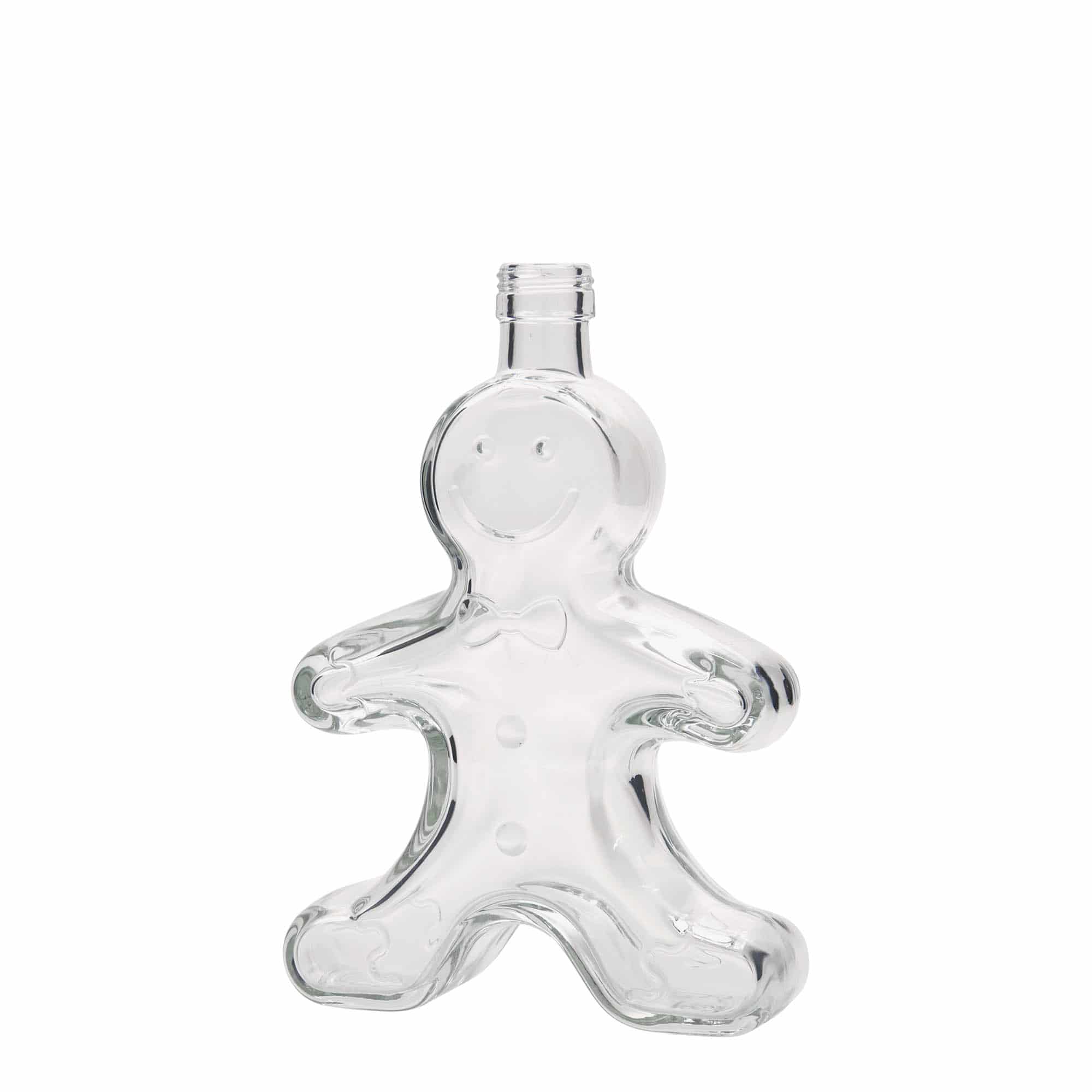 250 ml glass bottle 'Gingerbread man', closure: PP 24