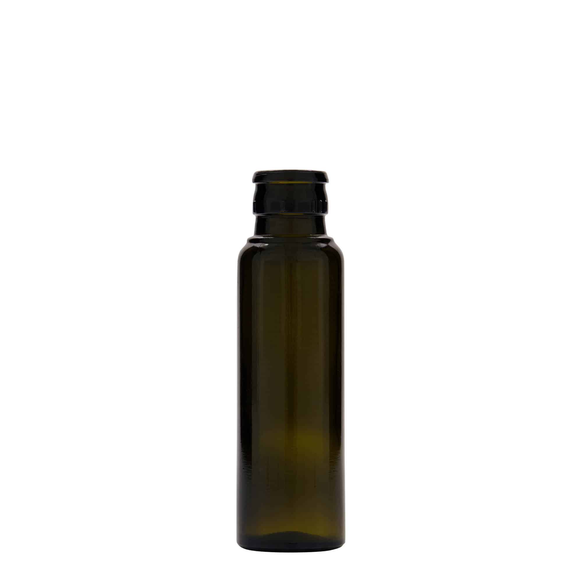 100 ml oil/vinegar bottle 'Willy New', glass, antique green, closure: DOP