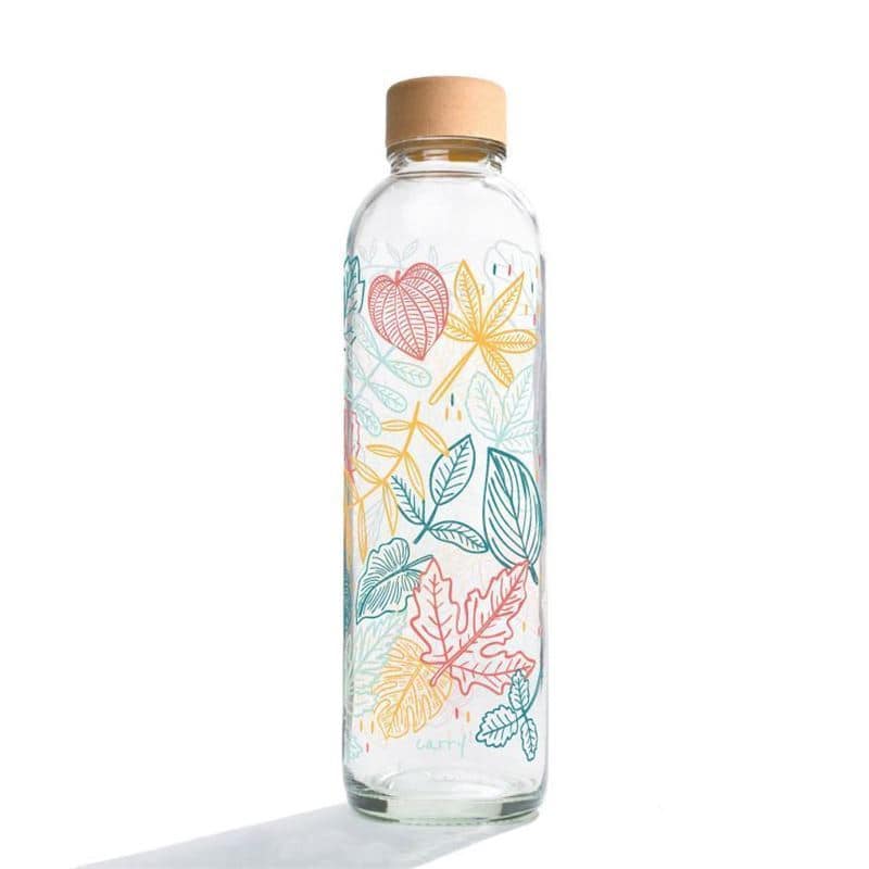 700 ml water bottle ‘CARRY Bottle’, print: Falling Leaves, closure: screw cap