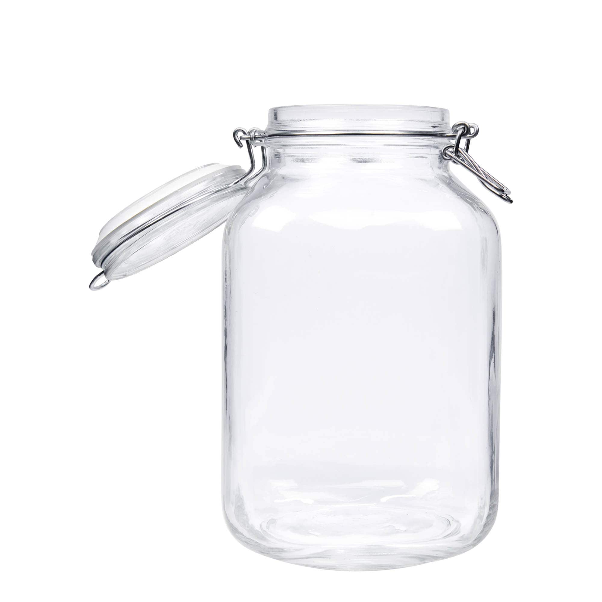 3,000 ml clip top jar 'Fido', square, closure: clip top