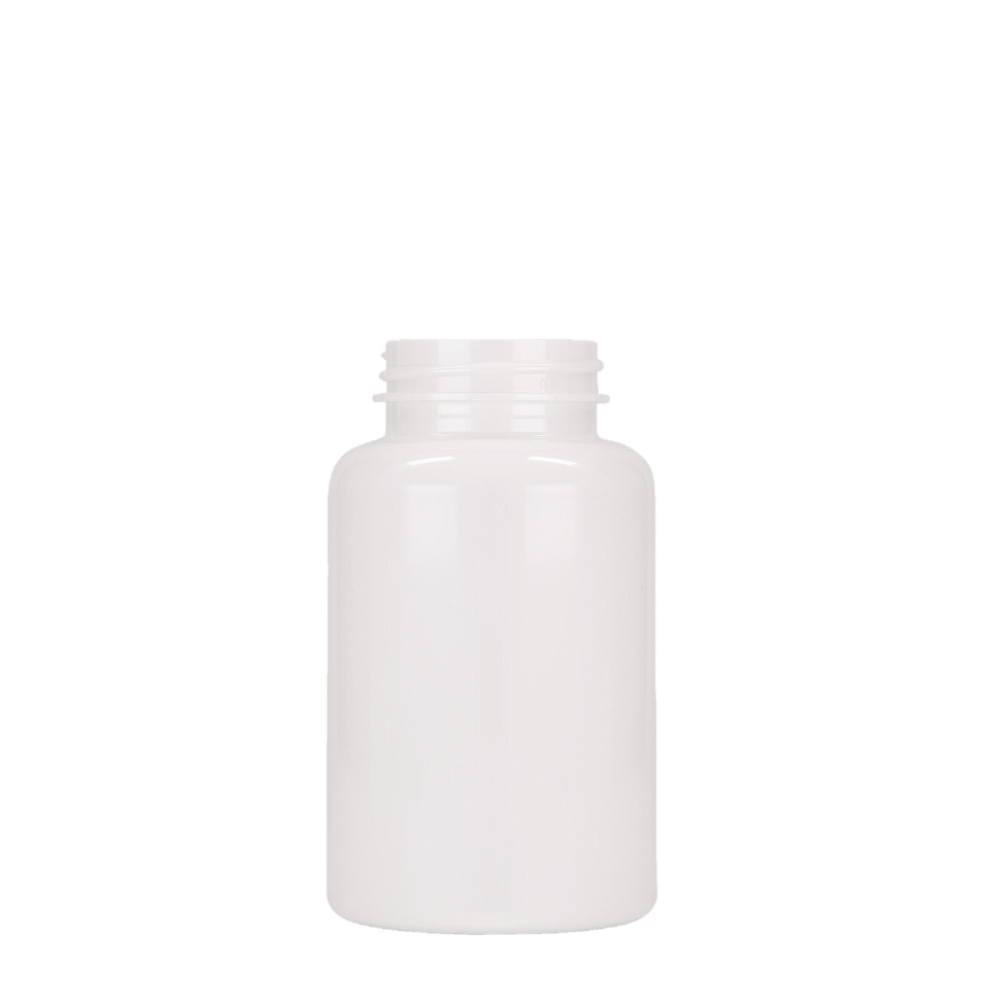 250 ml PET packer, plastic, white, closure: GPI 45/400