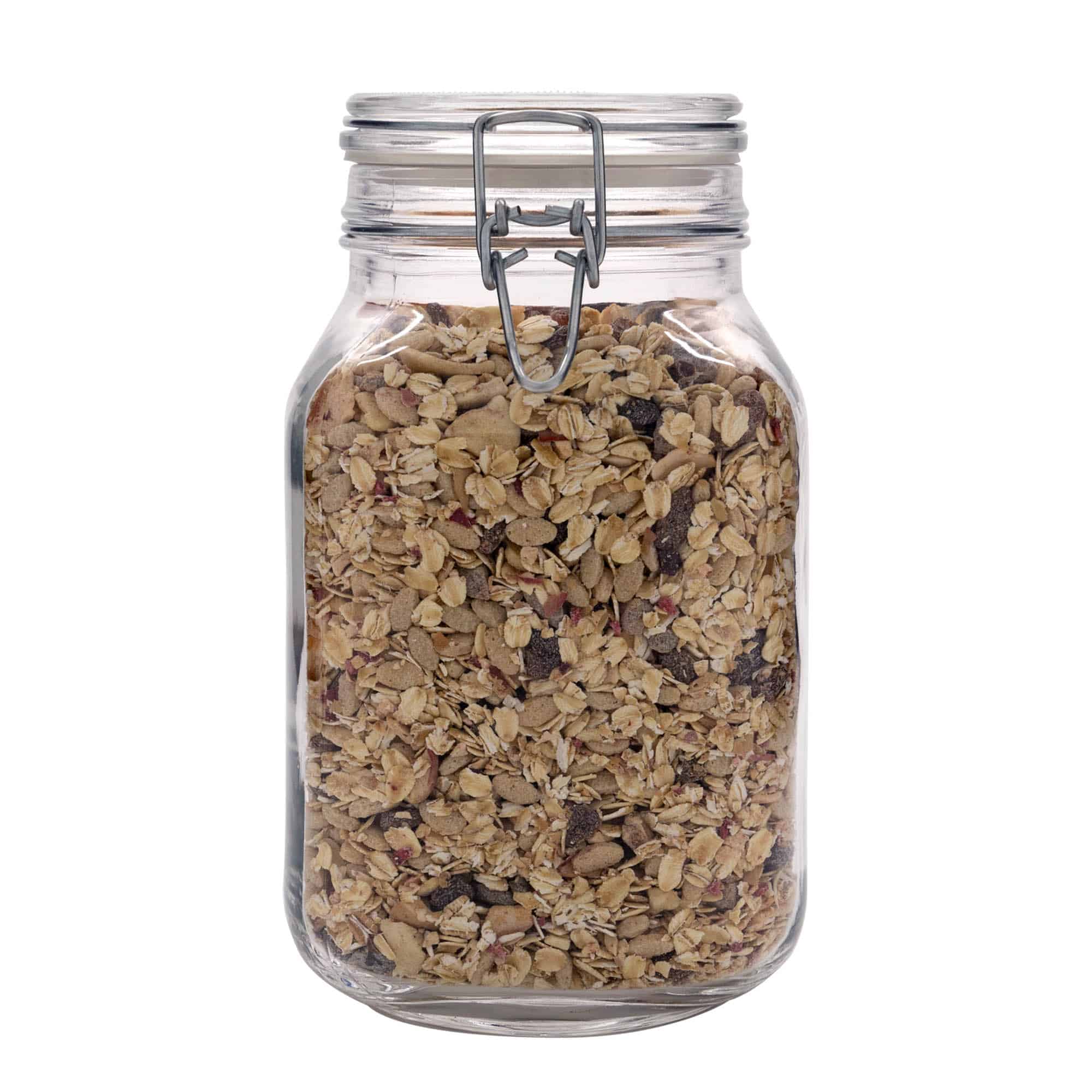 2,000 ml clip top jar 'Fido', square, closure: clip top