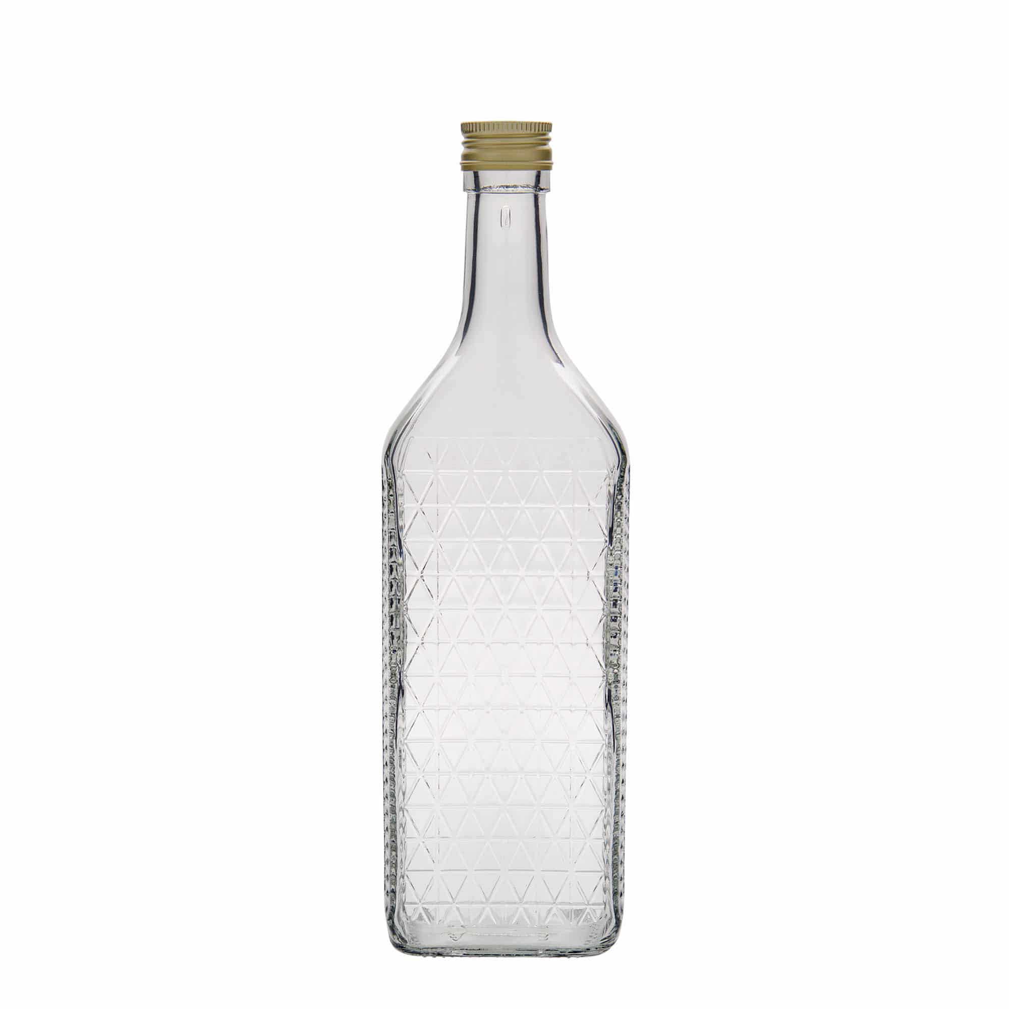 700 ml glass bottle 'Caruso', rectangular, closure: PP 31.5