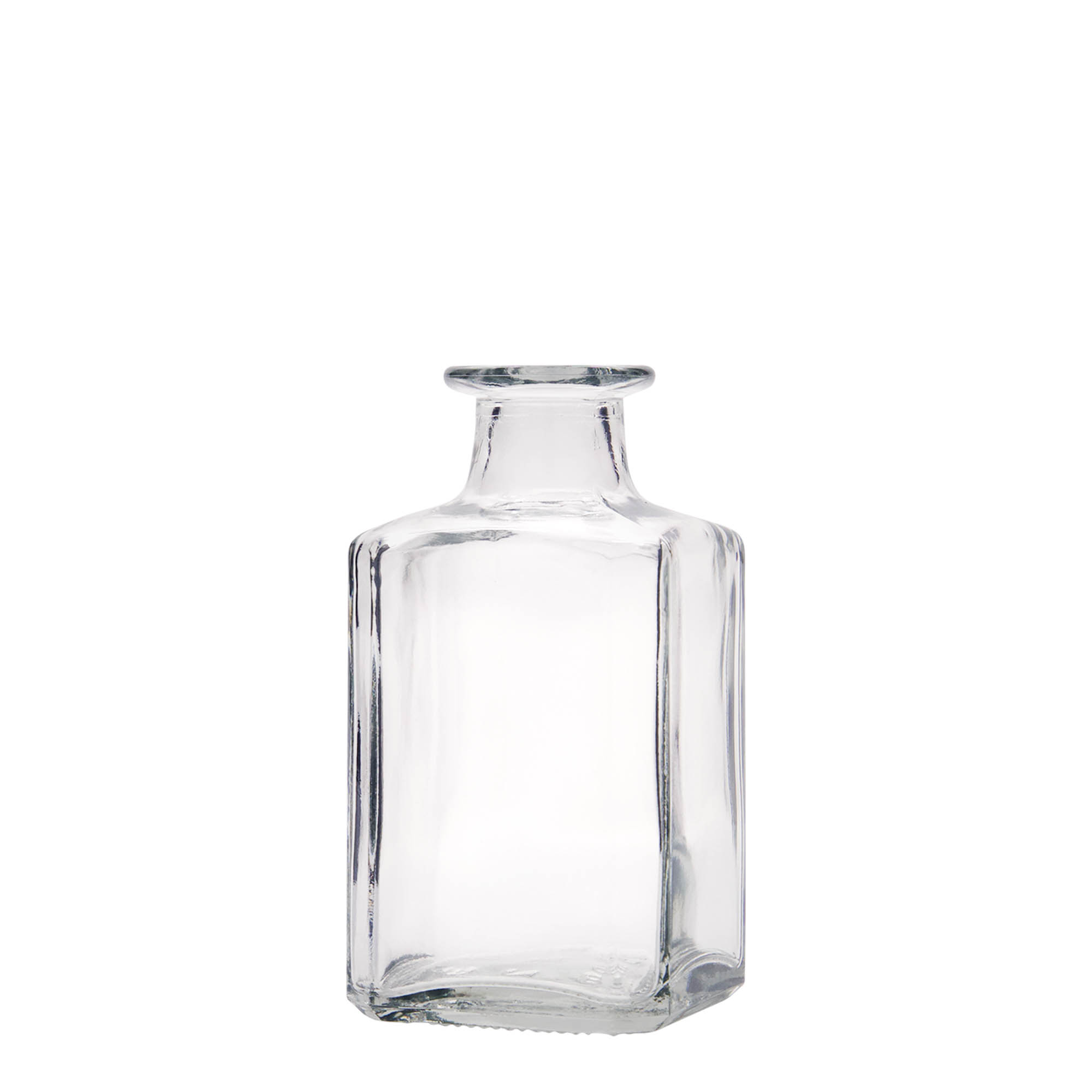 250 ml glass bottle 'Torben', square, closure: cork