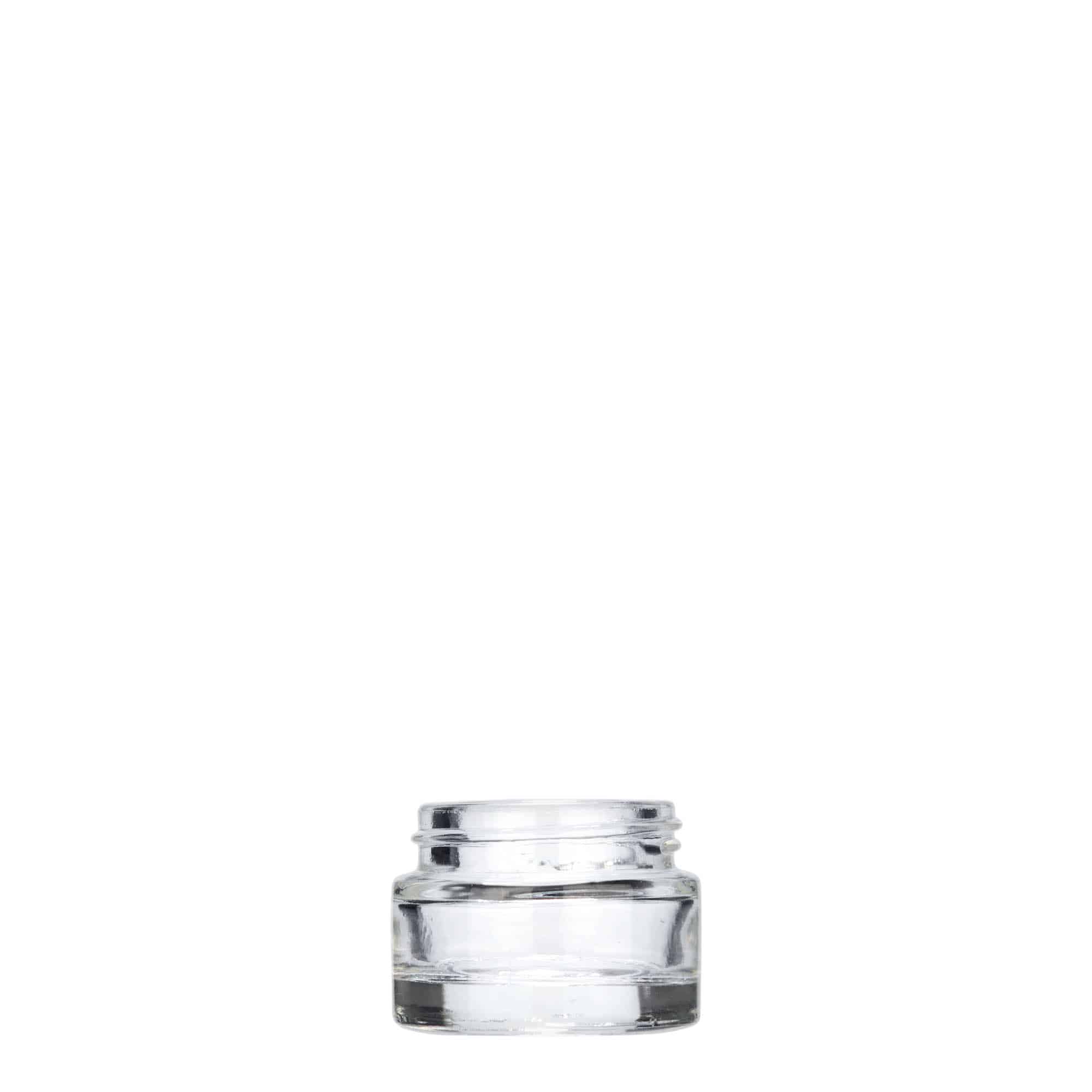 5 ml cosmetic jar 'Beauty', glass, closure: screw cap