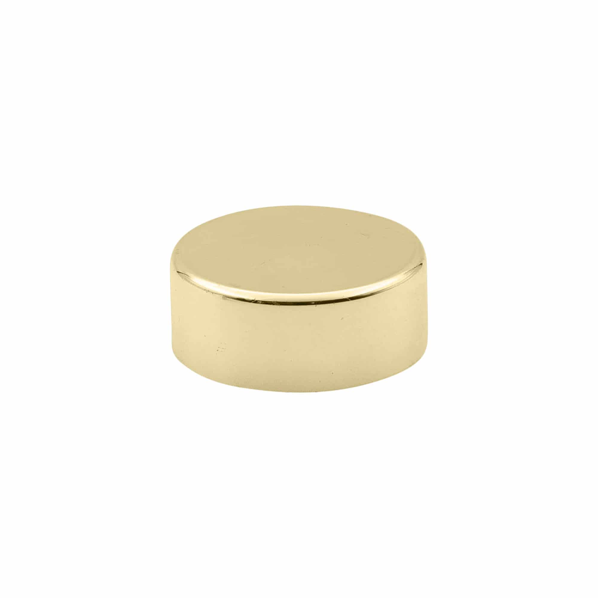 Screw cap, ABS plastic, gold, for opening: GPI 33/400