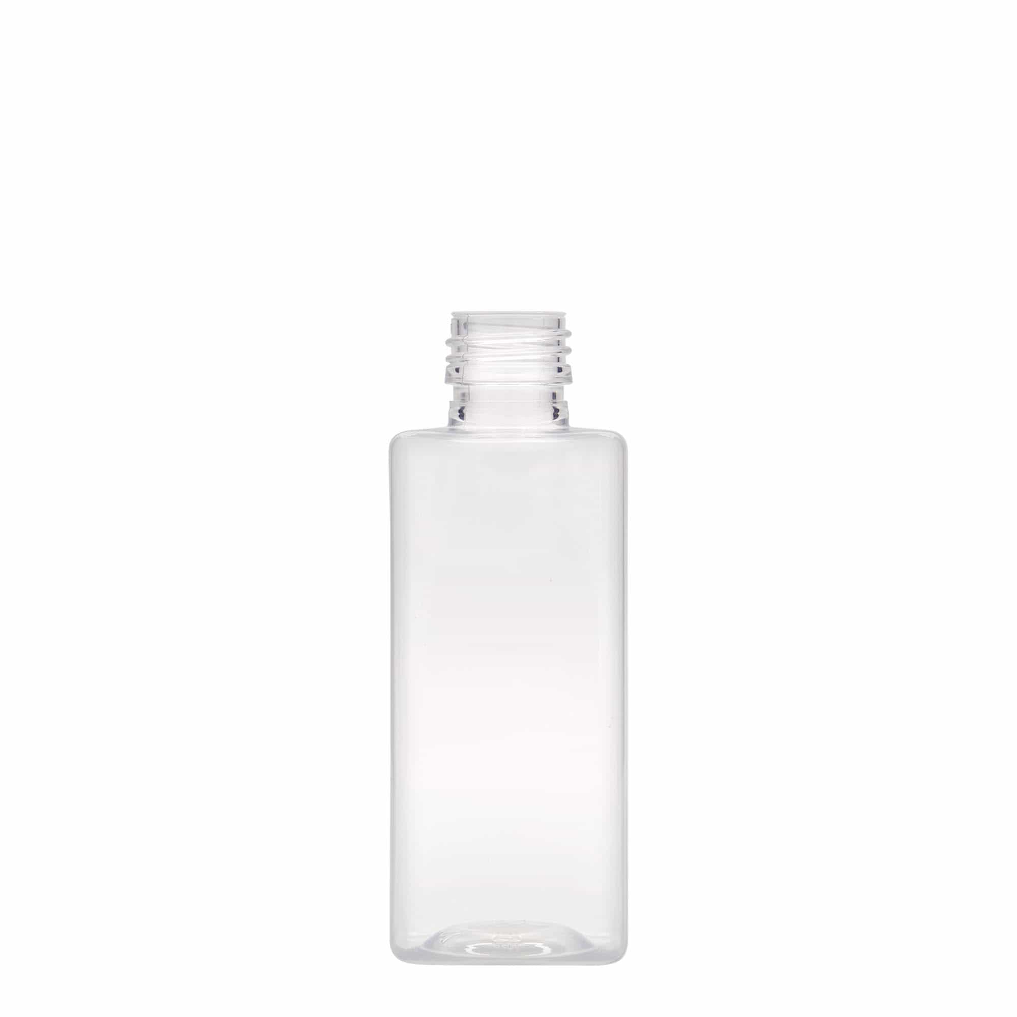 250 ml PET bottle 'Karl', square, plastic, closure: PP 28