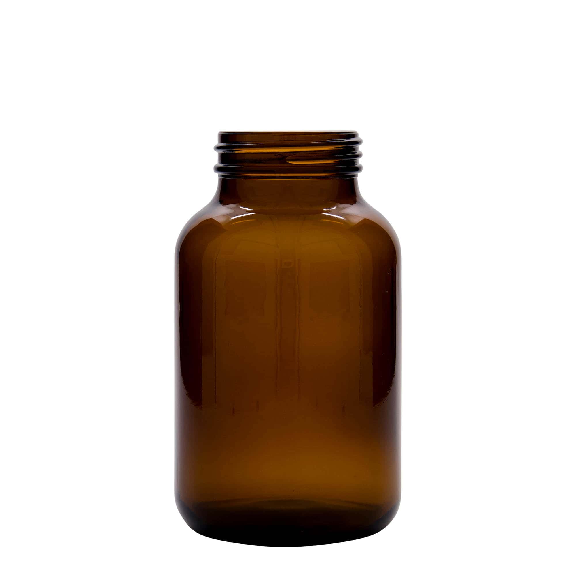 1,000 ml wide mouth jar, brown, closure: DIN 68