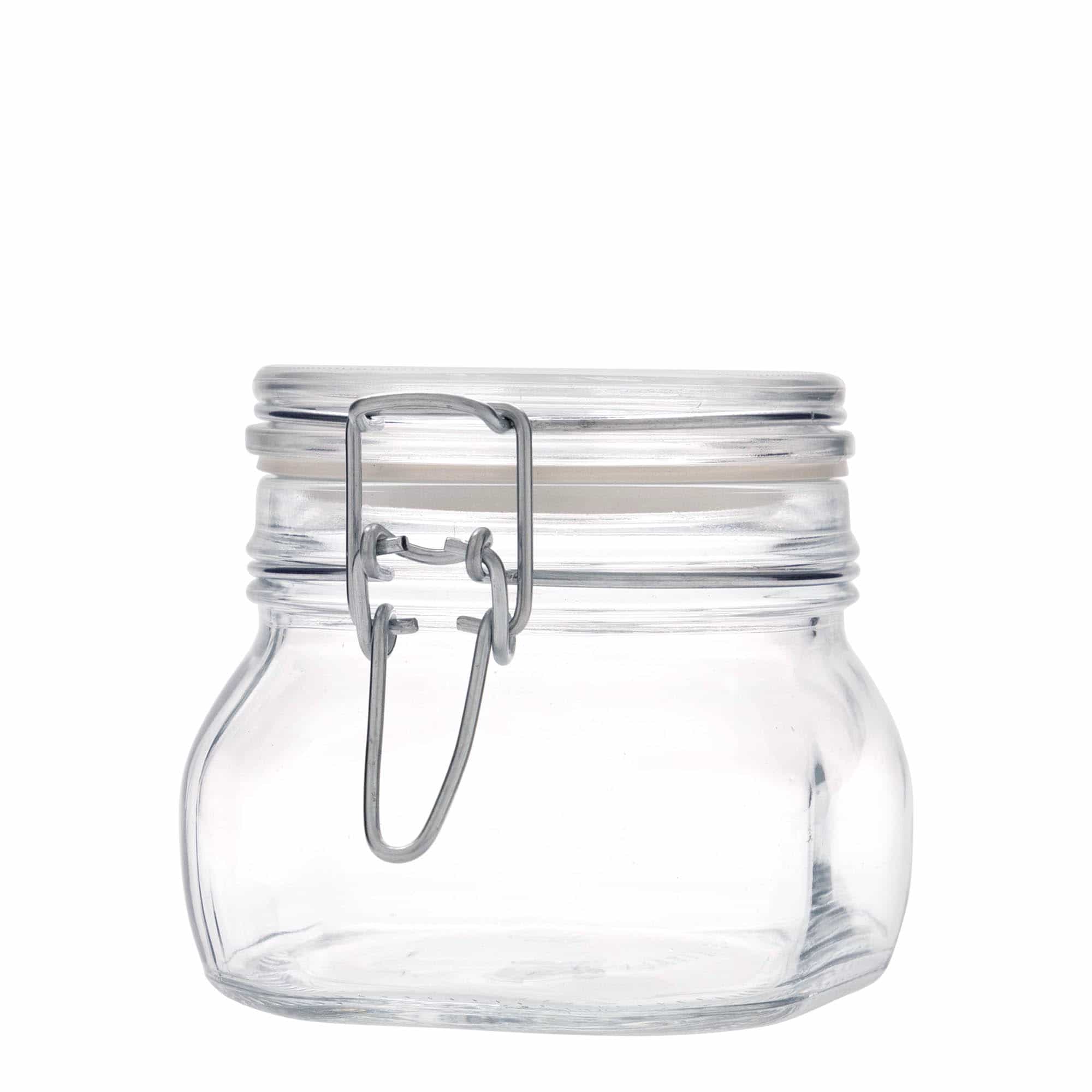 500 ml clip top jar 'Fido', square, closure: clip top