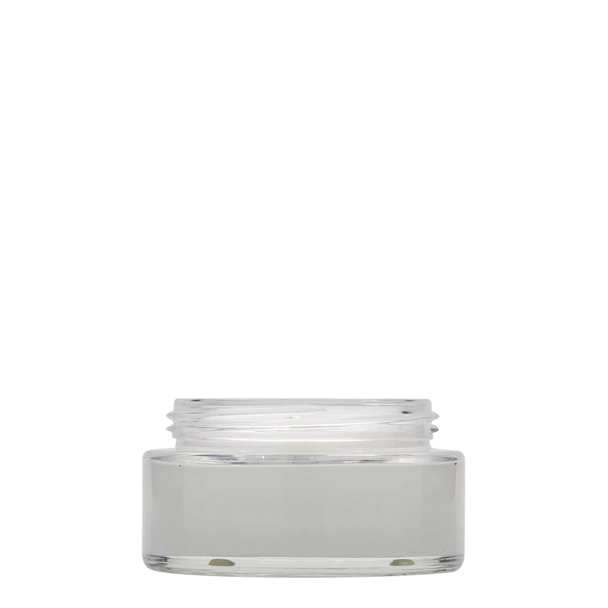 100 ml cosmetic jar 'Clear Edition', glass, closure: screw cap