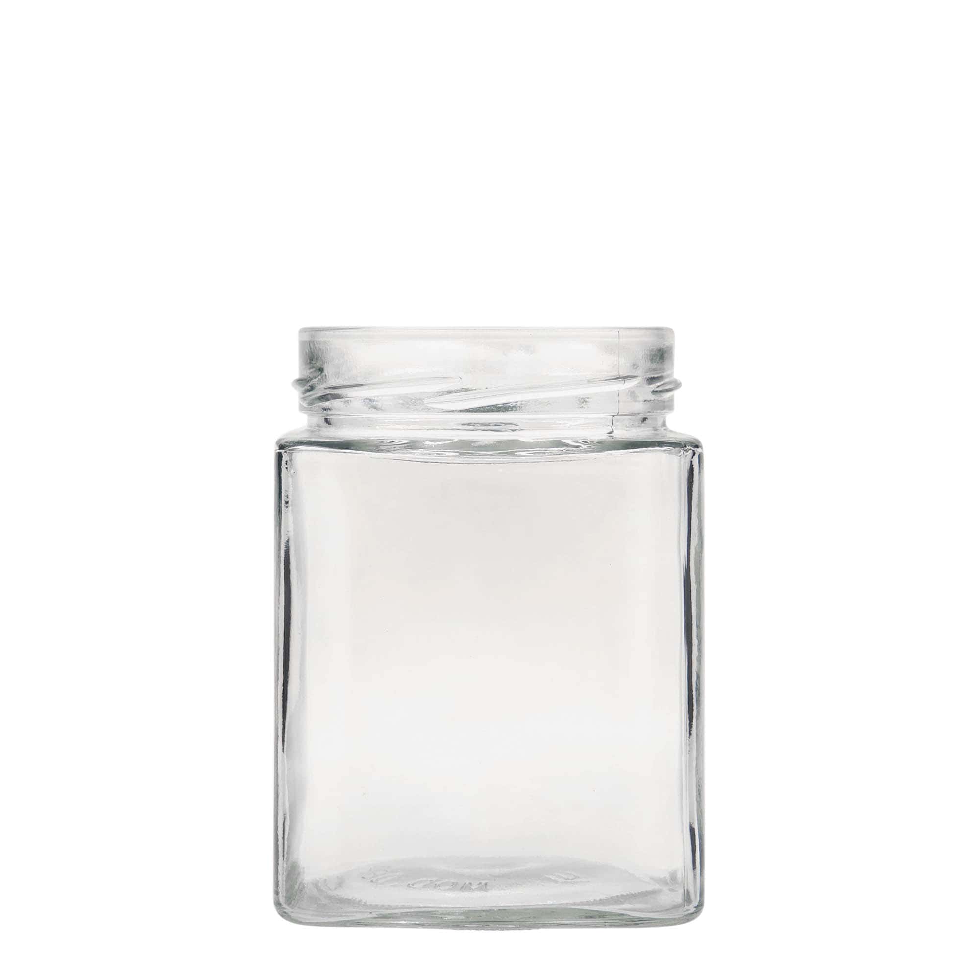 580 ml square jar 'Ikarus', closure: deep twist off (DTO 82)