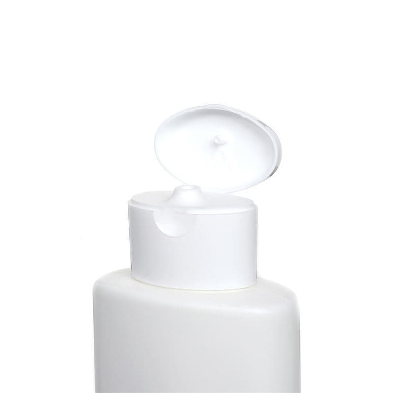 250 ml plastic bottle 'Indy', oval, HDPE, white, closure: screw cap