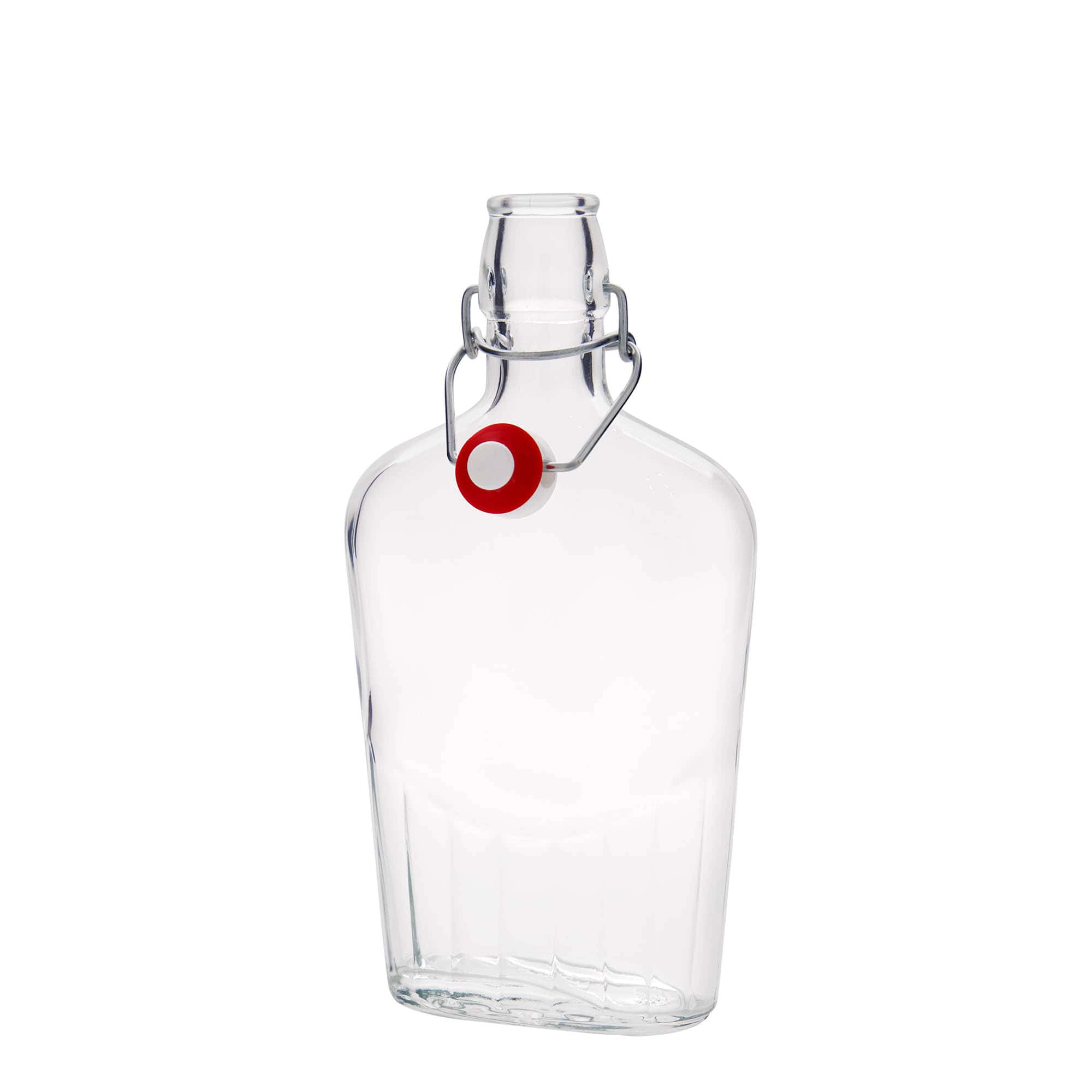 500 ml glass bottle 'Fiaschetta', oval, closure: swing top