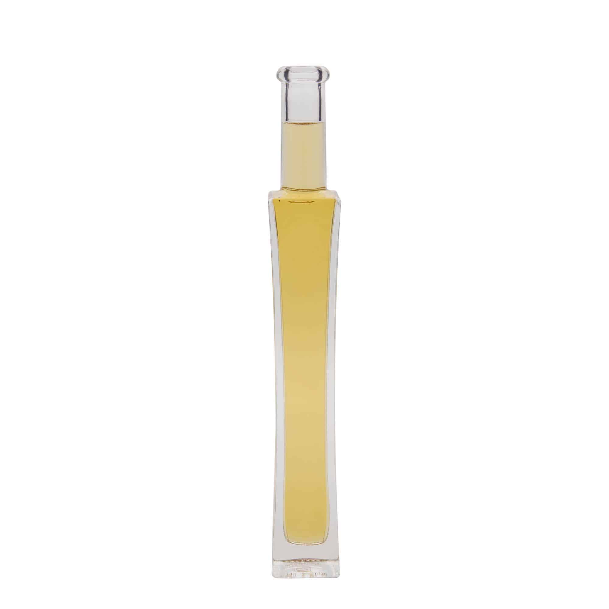 200 ml glass bottle 'Koko', square, closure: cork