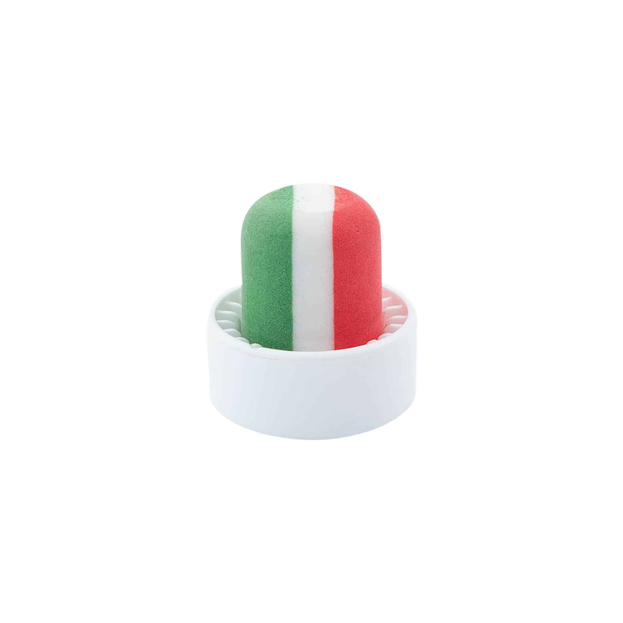 19 mm mushroom cork 'Italy', plastic, multicolour, for opening: cork