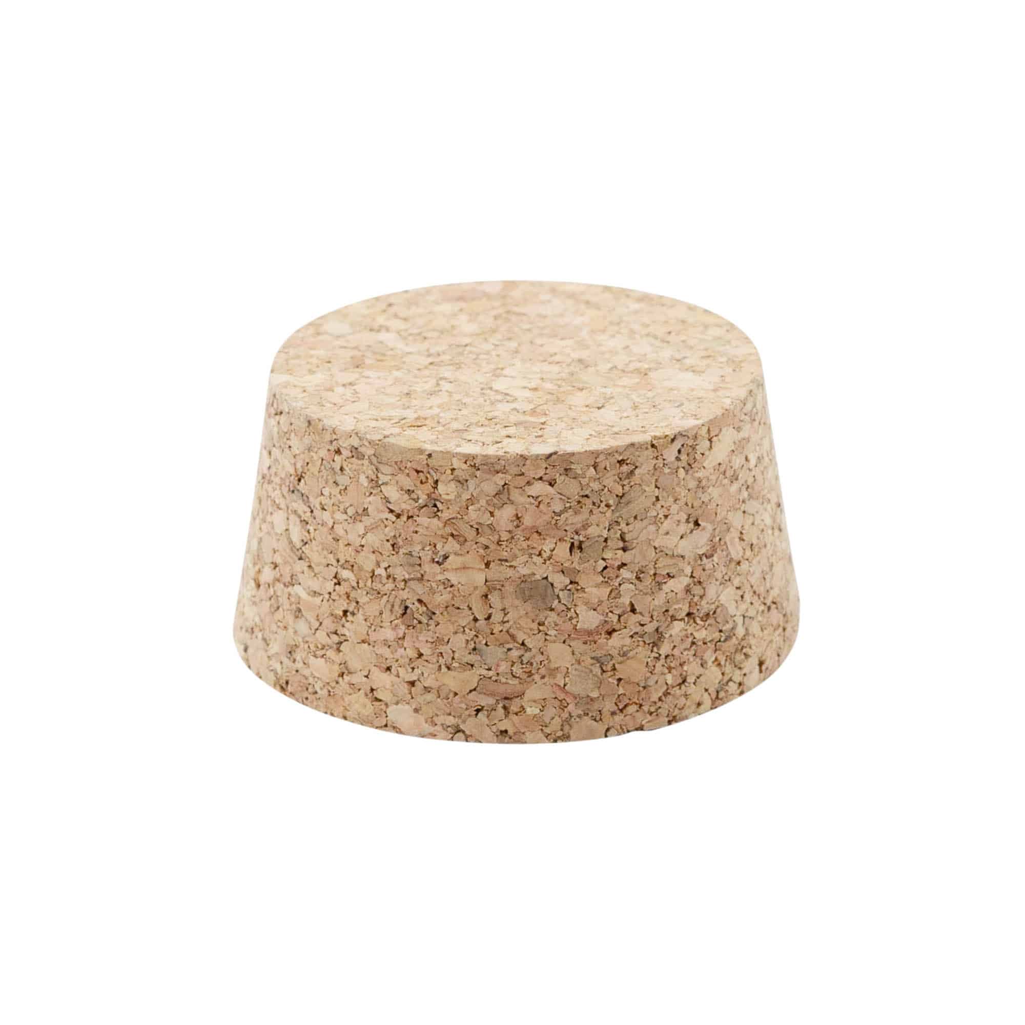 Pointed cork 44–51 x 27, pressed cork, beige, for opening: cork