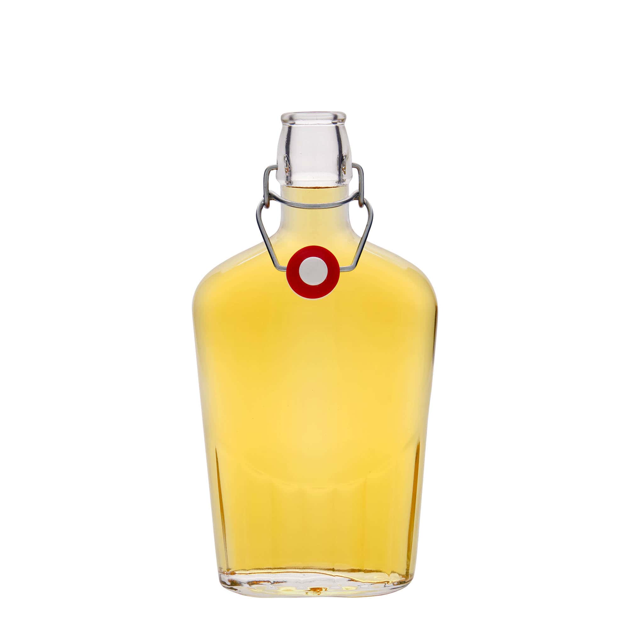 500 ml glass bottle 'Fiaschetta', oval, closure: swing top