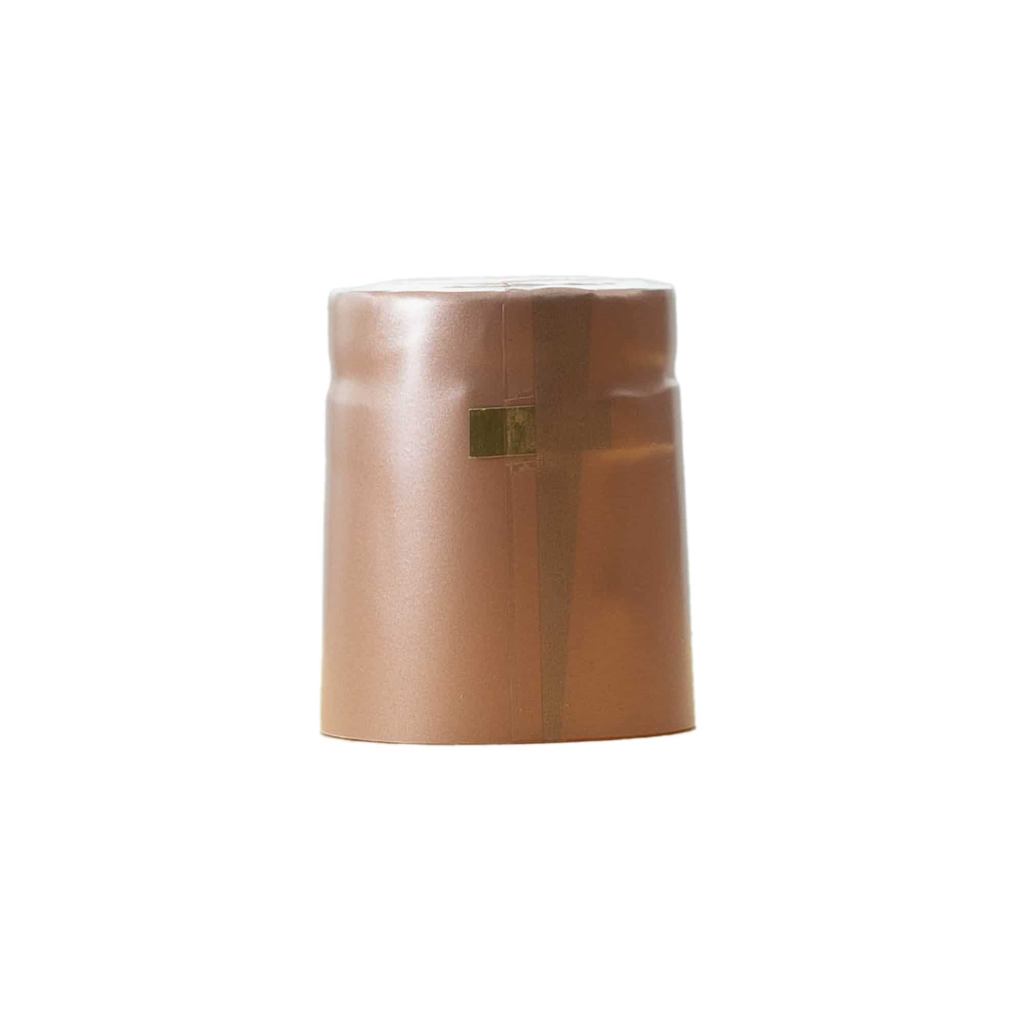 Heat shrink capsule 32x41, PVC plastic, terracotta
