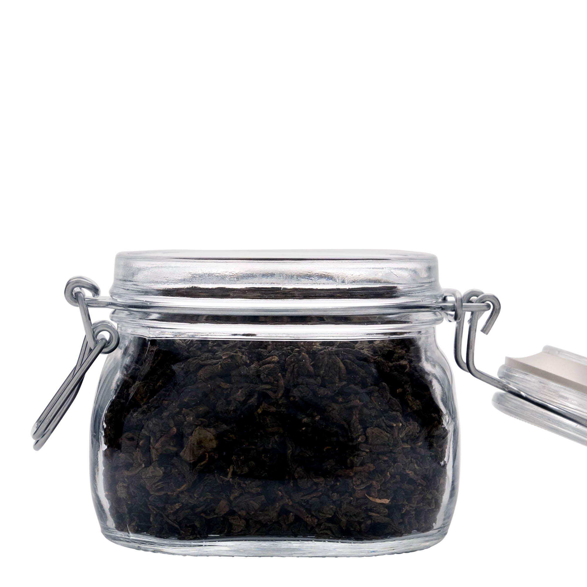 500 ml clip top jar 'Fido', square, closure: clip top