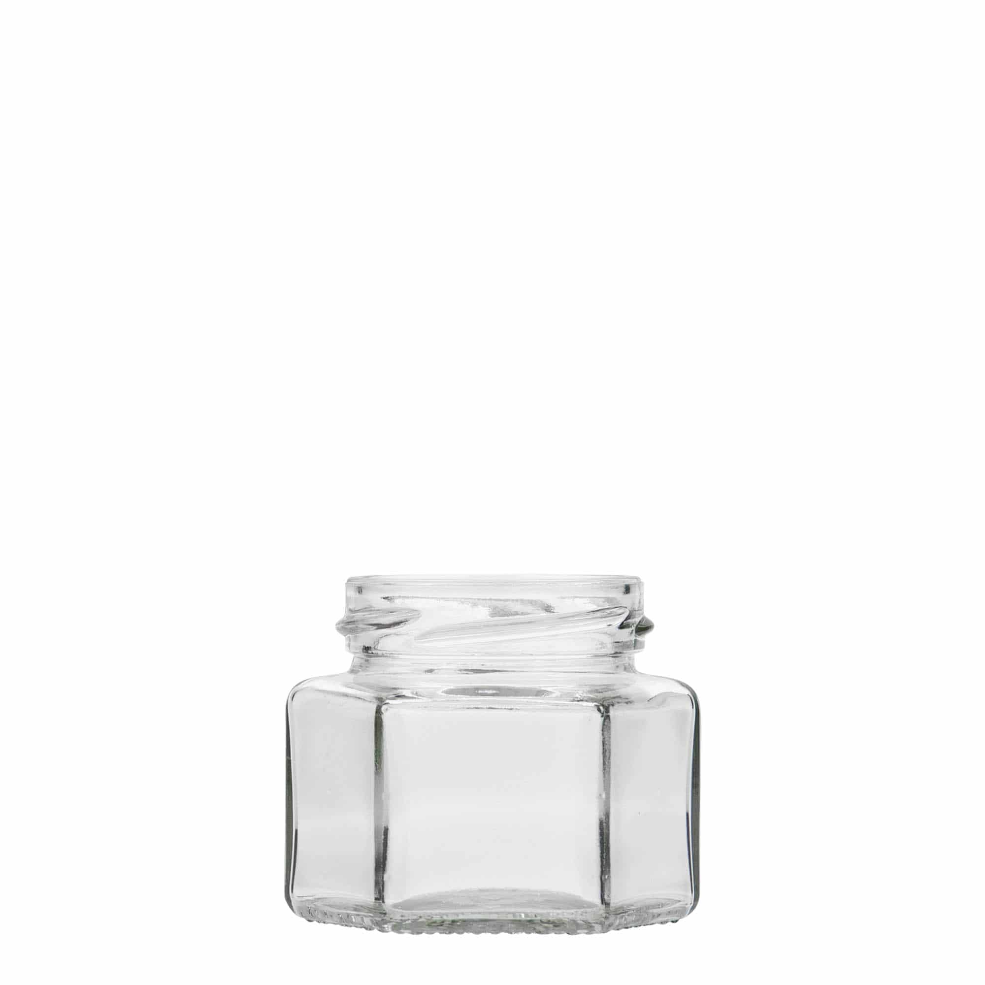 106 ml hexagonal jar, closure: twist off (TO 53)