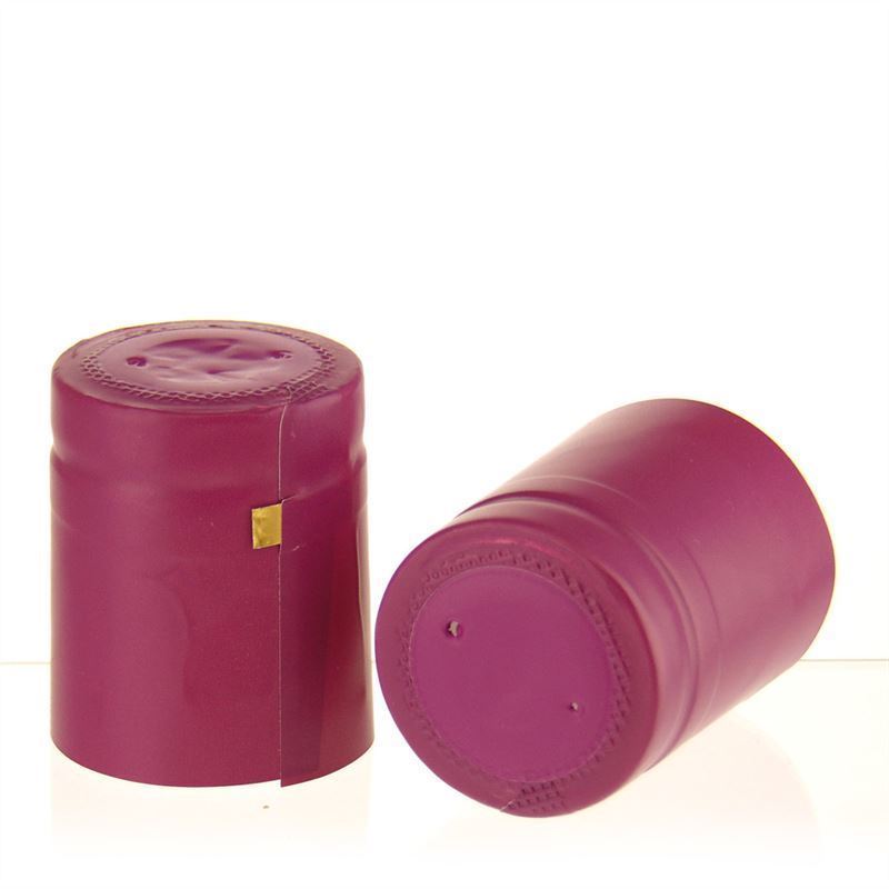 Heat shrink capsule 32x41, PVC plastic, fuchsia